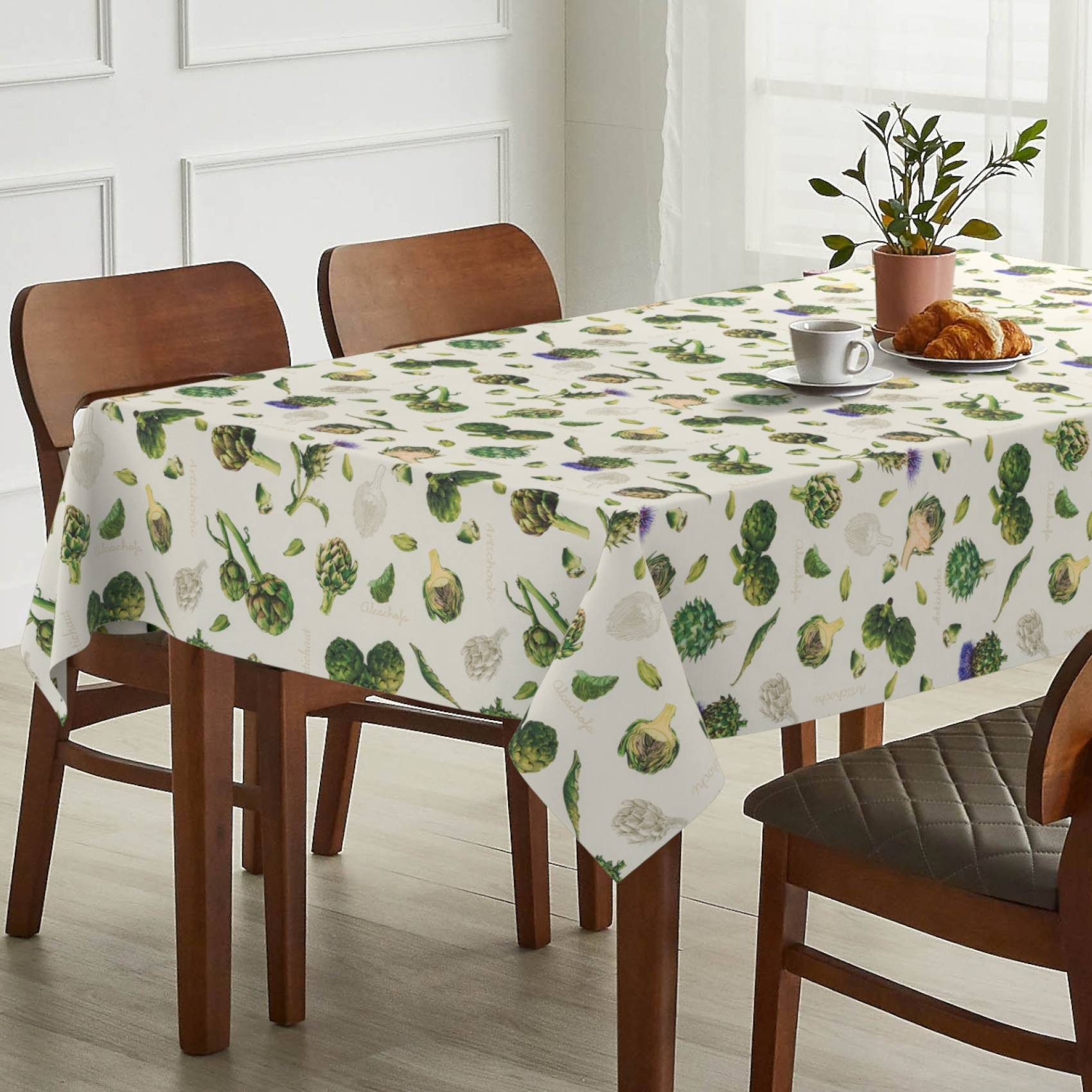 ANRO Tischdecke Stoff Digitalprint Tischtuch EasyClean ACRYL Beschichtet Tischwäsche (Einzelstück 1-tlg), auch als Gartentischdecke - ACRYL Beschichtet