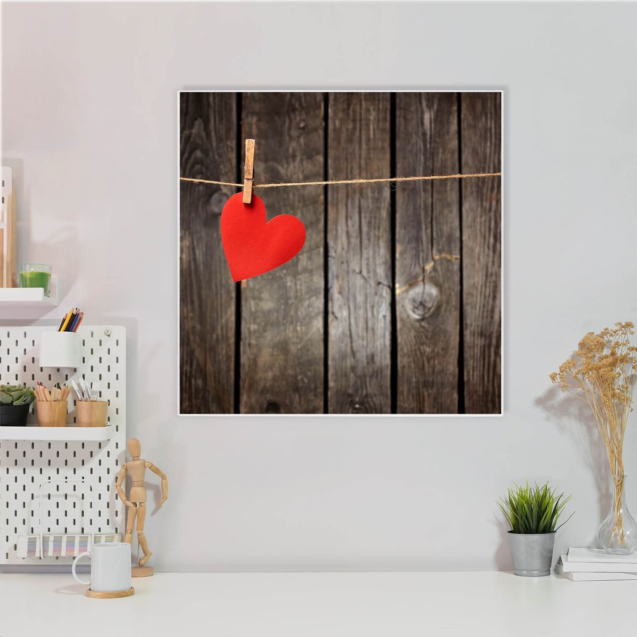 banjado Magnettafel Stahl Quadratisch Kurznachricht, (inkl. 4 Magnete, Quadratische Stahlmagnettafel)