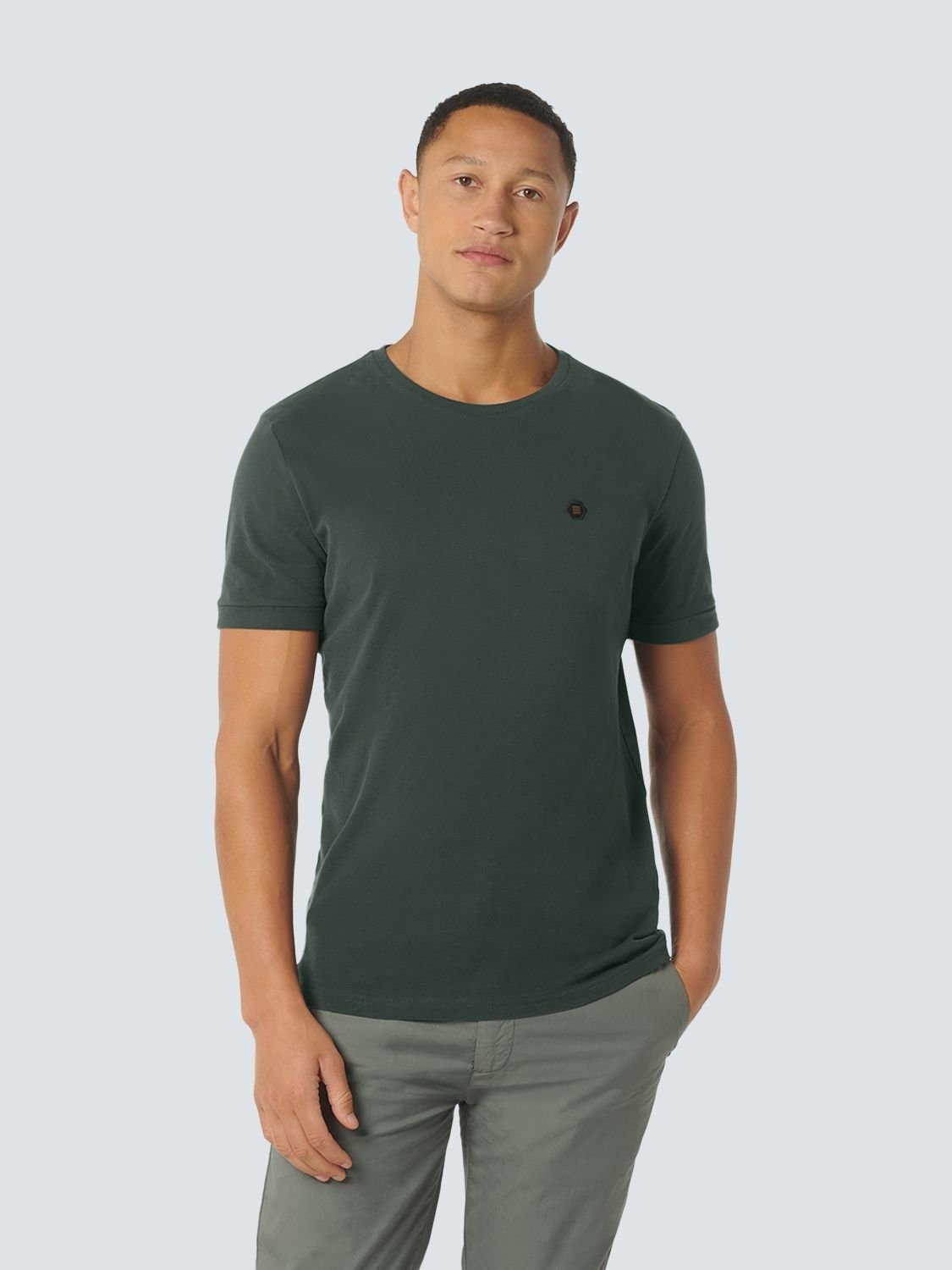 NO EXCESS T-Shirt - Shirt kurzarm - Basic T-Shirt Crewneck