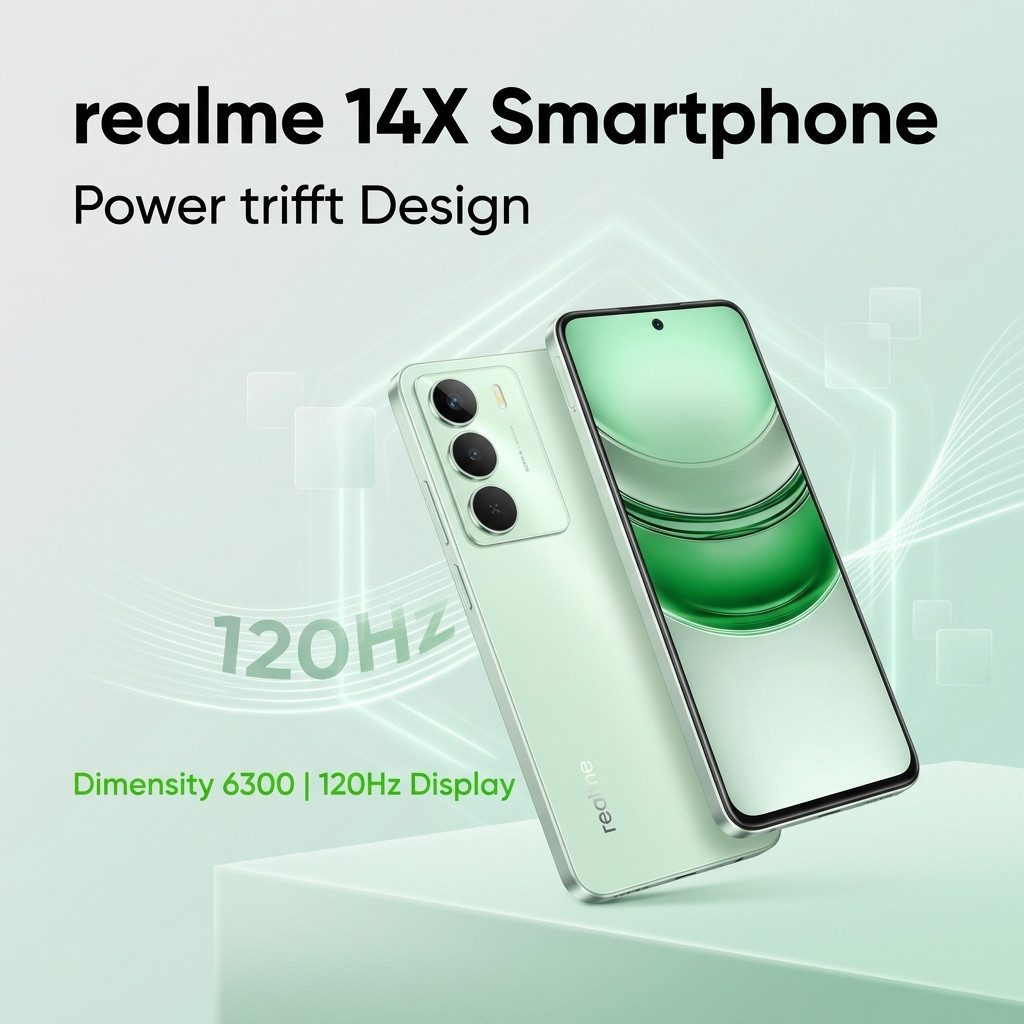 Realme 14X Smartphone 6,67" 120Hz Display, Dimensity 6300, 5000mAh Handy Smartphone (6,67 Zoll, 128 GB Speicherplatz, 50 MP Kamera, NFC, Stoßfest IP64, 6+128GB)