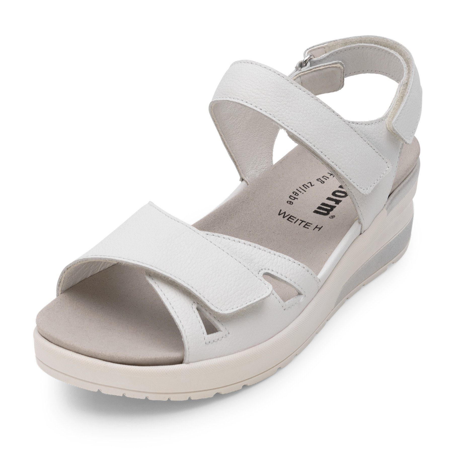 Sandalette Damenschuhe vitaform weiß Nappaleder Sandalette