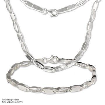 SilberDream Silberarmband SilberDream Armschmuck 18,5cm silber (Armband), Damen Armband (Oval) ca. 18,5cm, 925 Sterling Silber, Farbe: silber