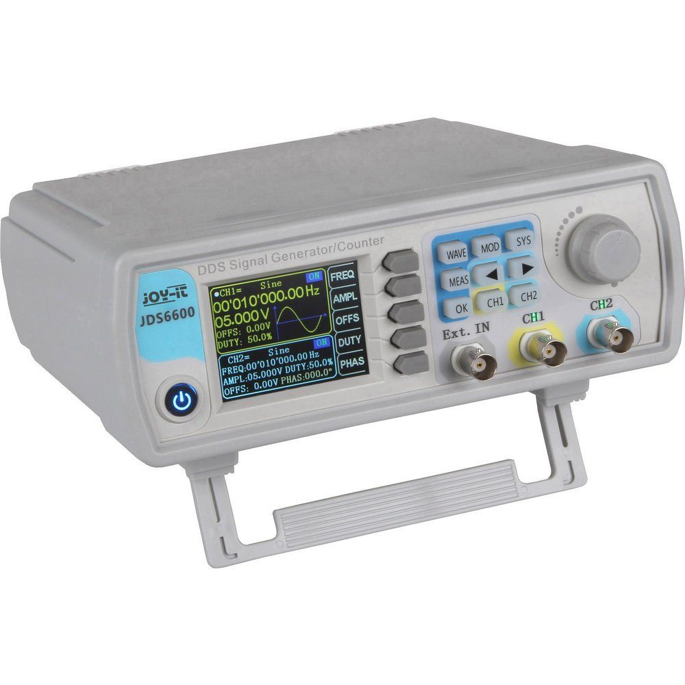 Joy-it JDS6600 Funktionsgenerator netzbetrieben 0 Hz - 60 MHz 2-Kanal Labor-Netzteil