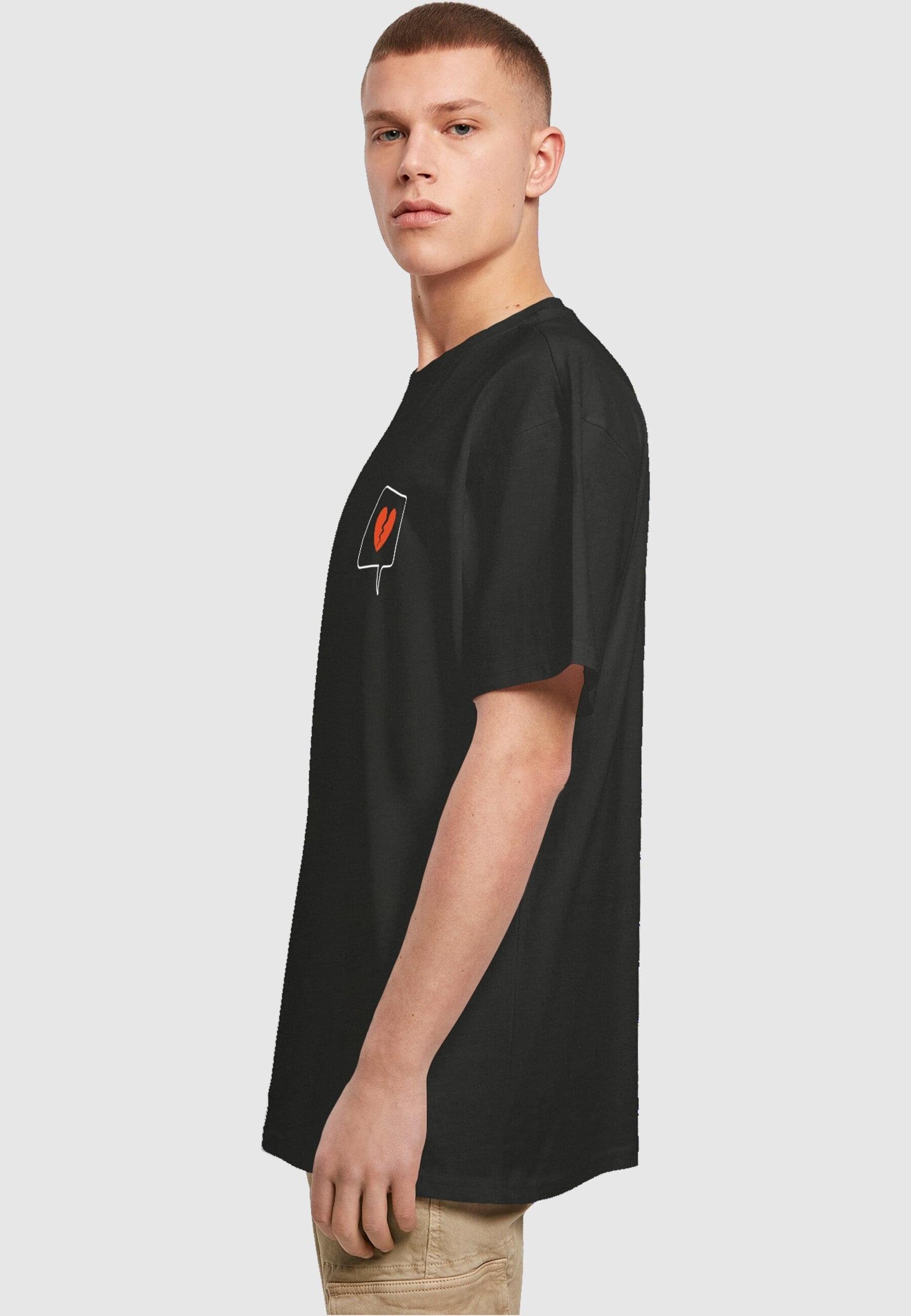 T-Shirt (1-tlg) Tee Heartbreak Oversize Merchcode Herren X black