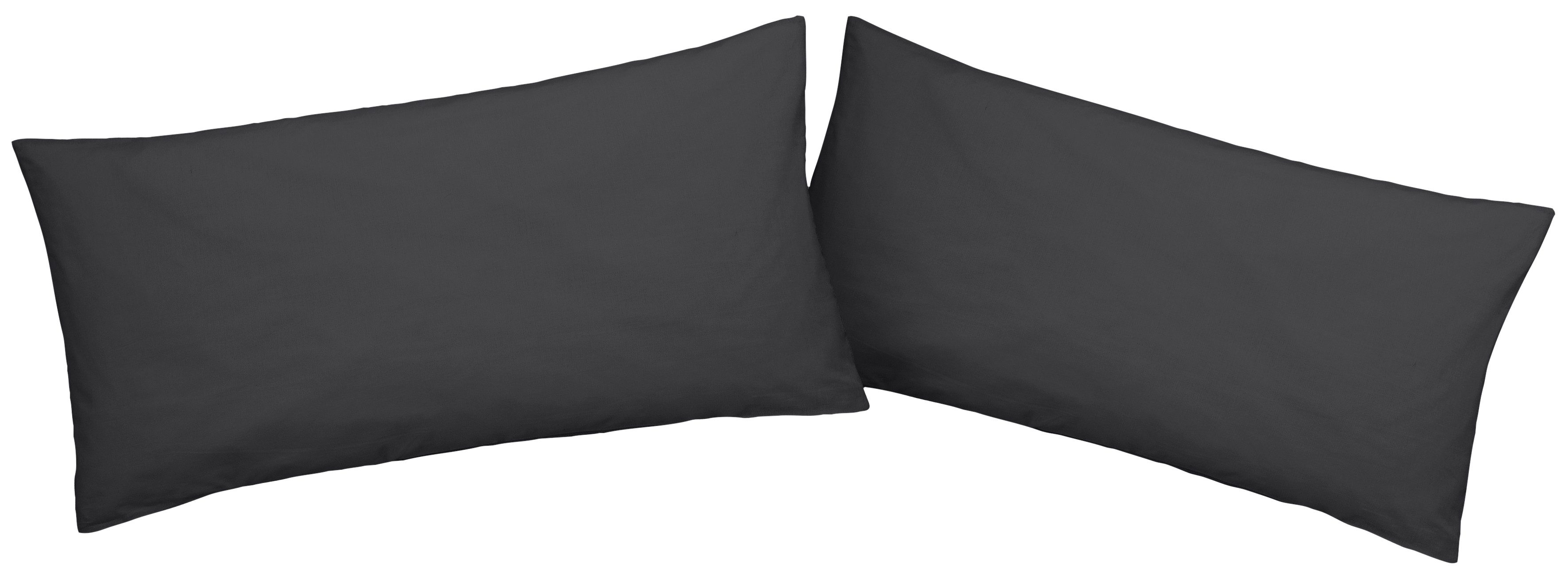 OTTO home Kissenbezüge Luisa., (2 Stück), aus 100% Baumwolle, mit Reißverschluss, atmungsaktiv, uni