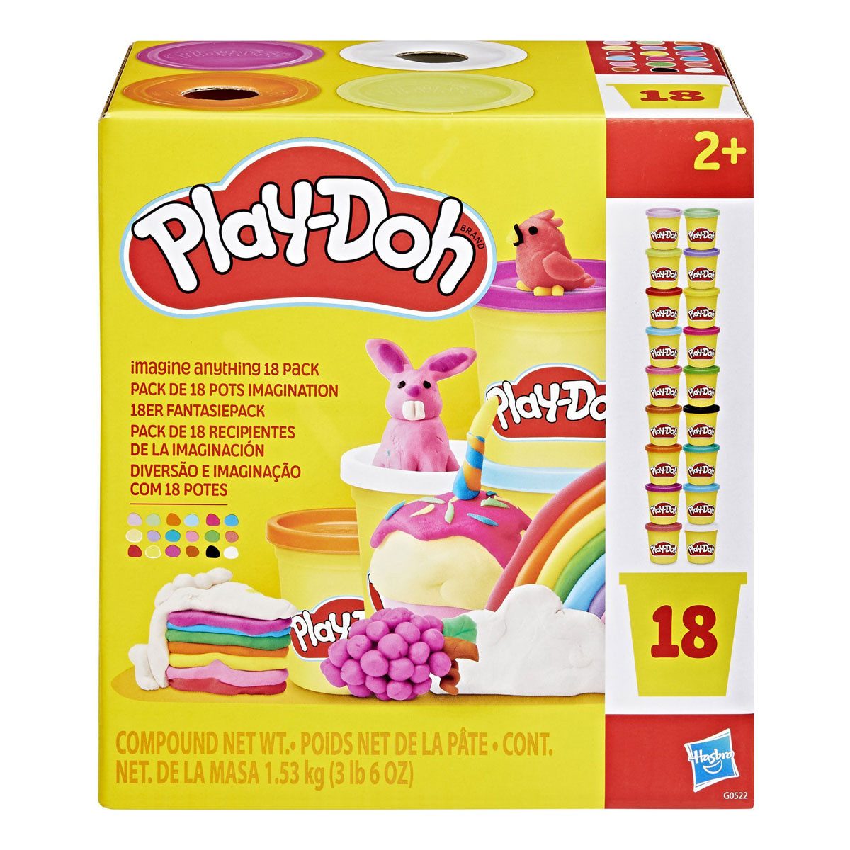 Play-Doh Knete Play-Doh Knetwerk mit 1,7kg Knete 21 Dosen Fantasiepack Fun Factory