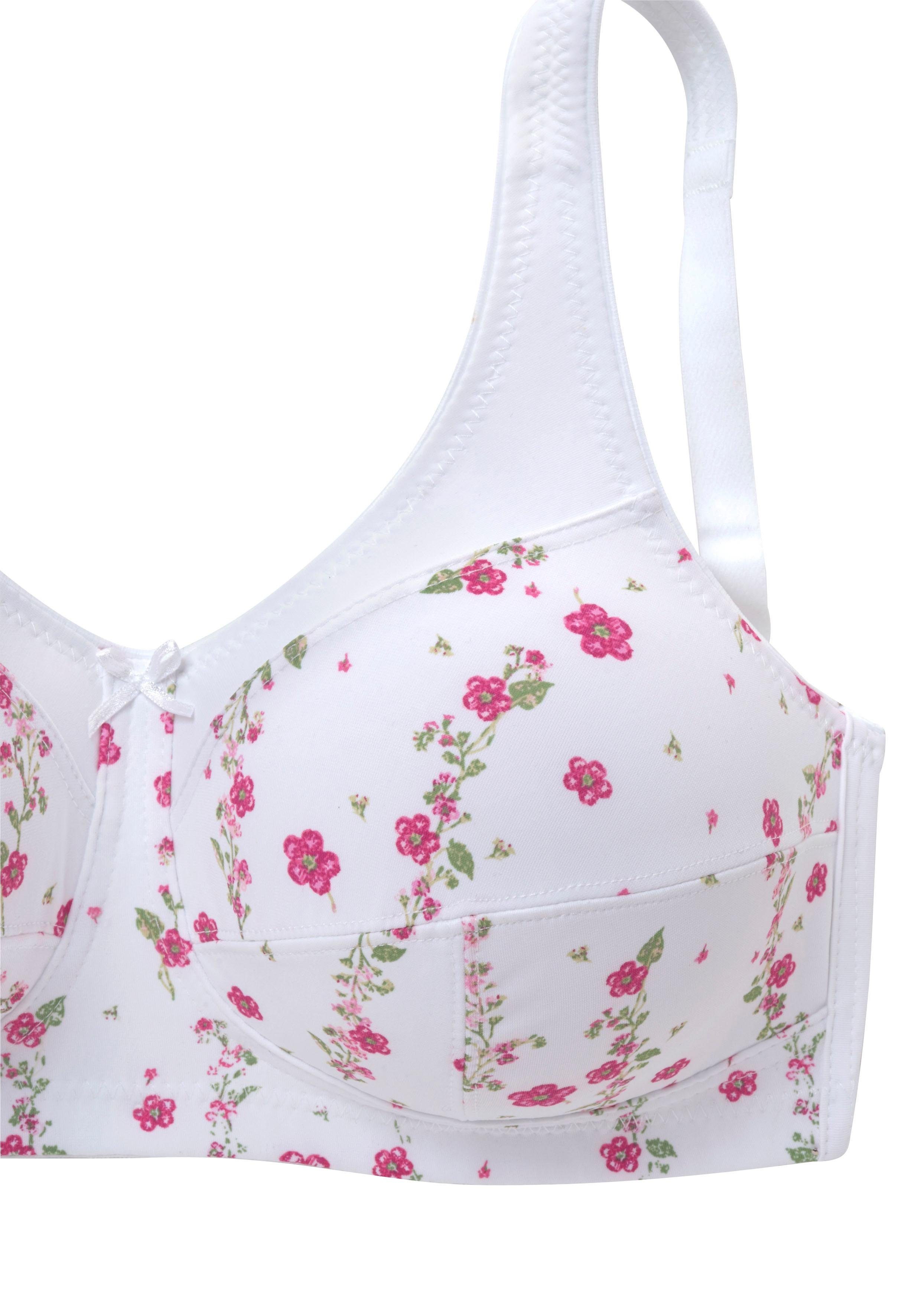 petite fleur by Lascana Entlastungs-BH (Packung, 2 Stück) ohne Bügel, mit breiteren Trägern– ideal für große Größen – Bild 4 von 5