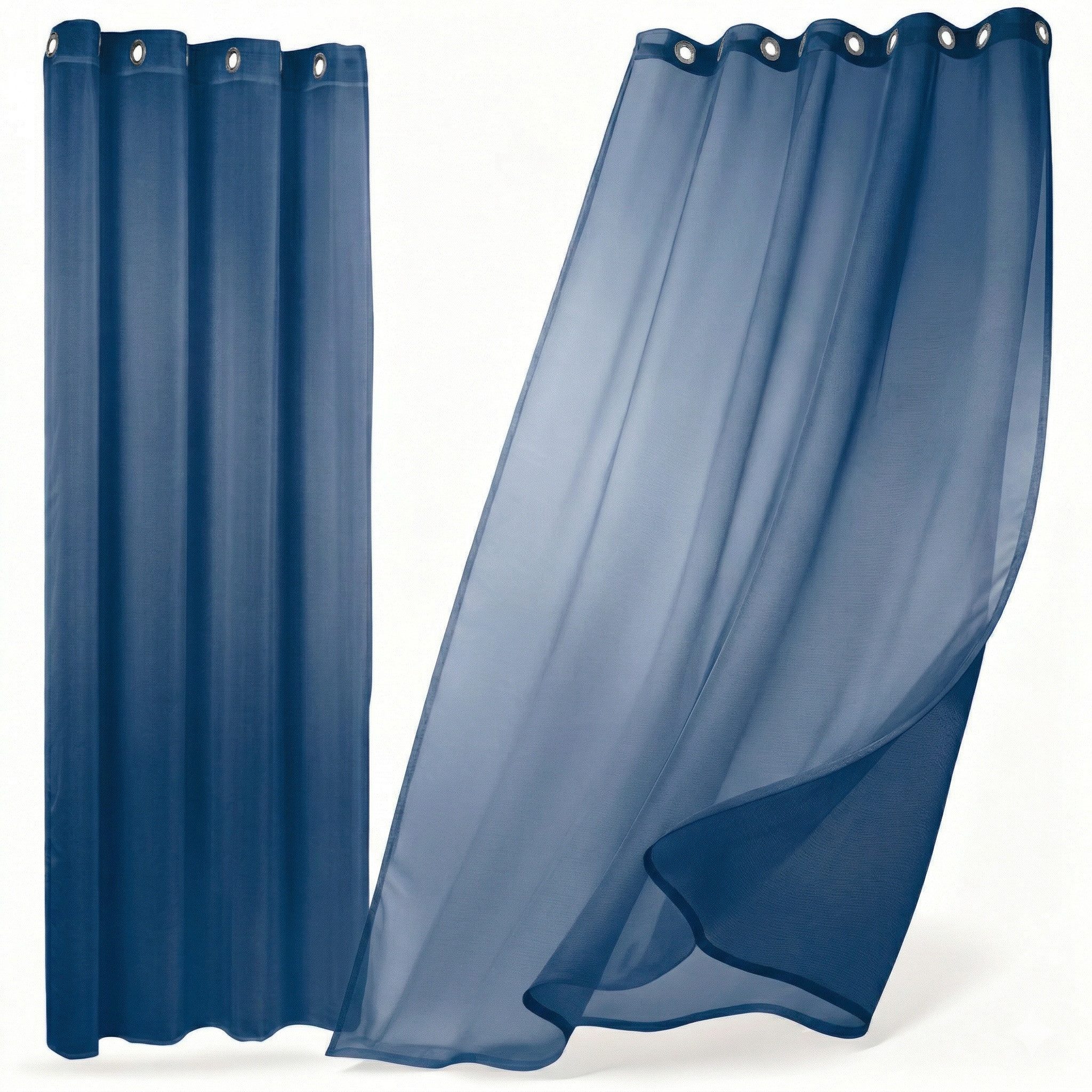 Beautex Gardine transparent Dolly, wählbar mit Kräusel- und Ösen- Aufhängung (2 St), Ösen, transparent