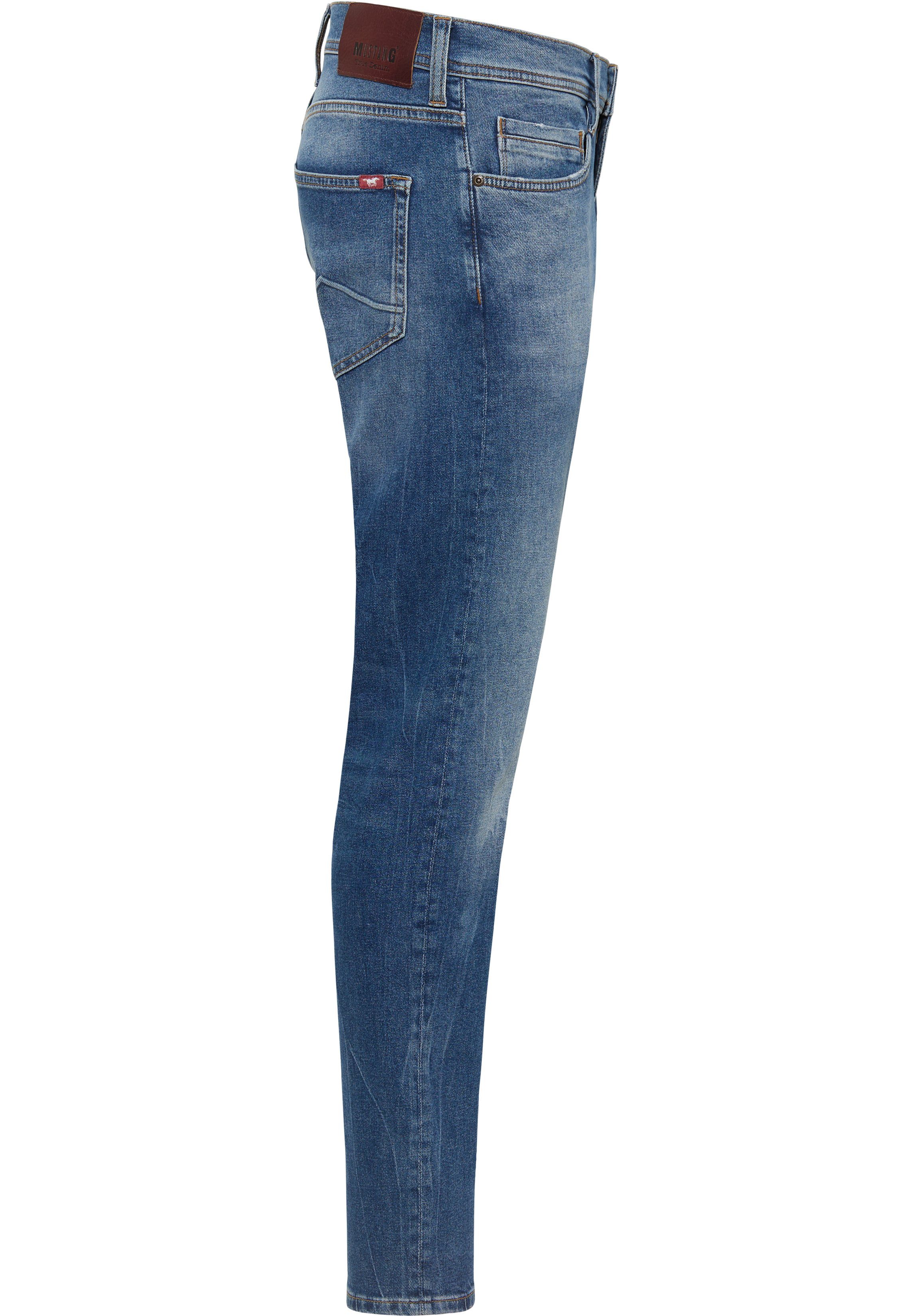 MUSTANG blue Oregon medium Tapered 5-Pocket-Jeans used