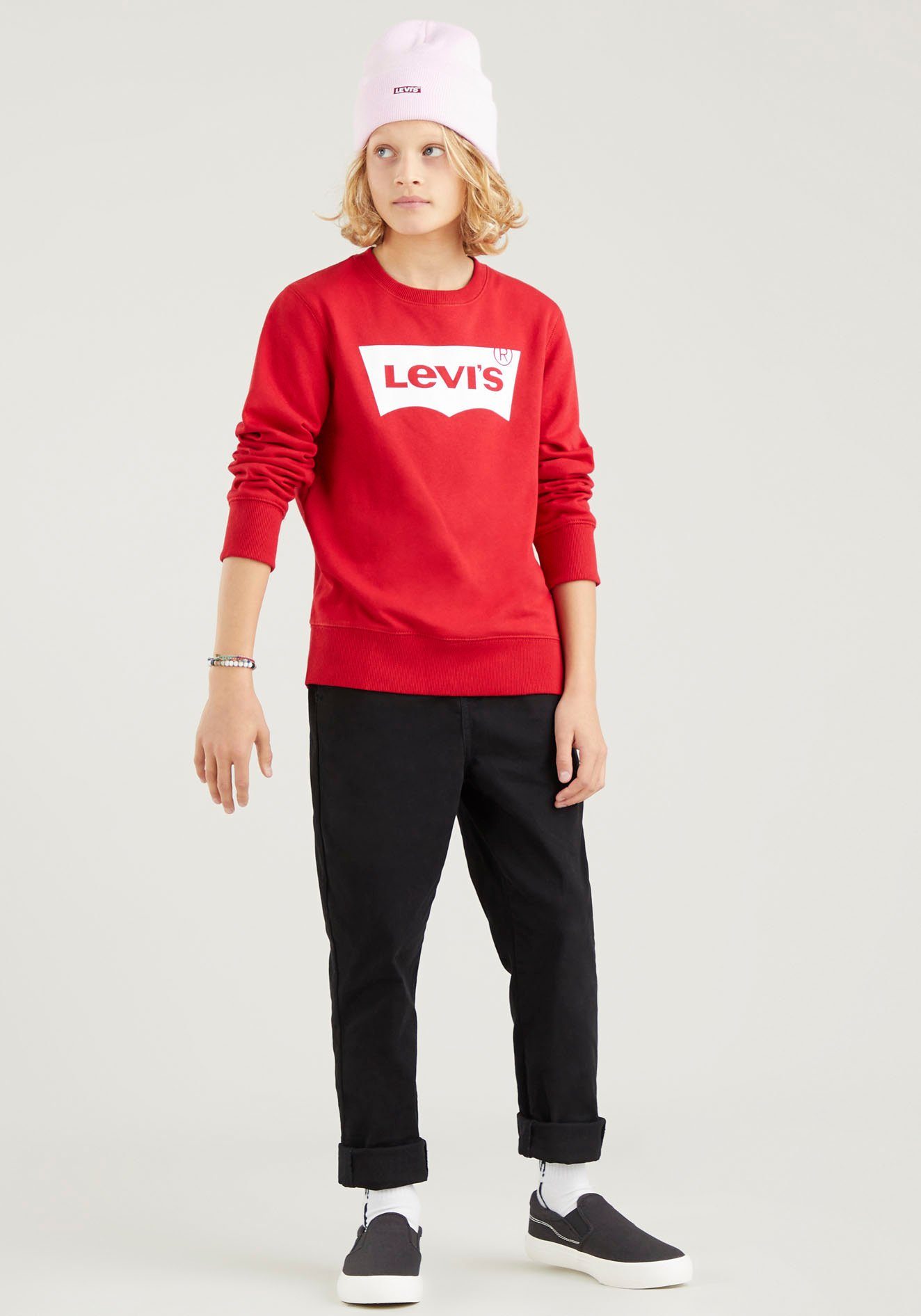 BATWING Kids CREWNECK Sweatshirt red BOYS for Levi's®