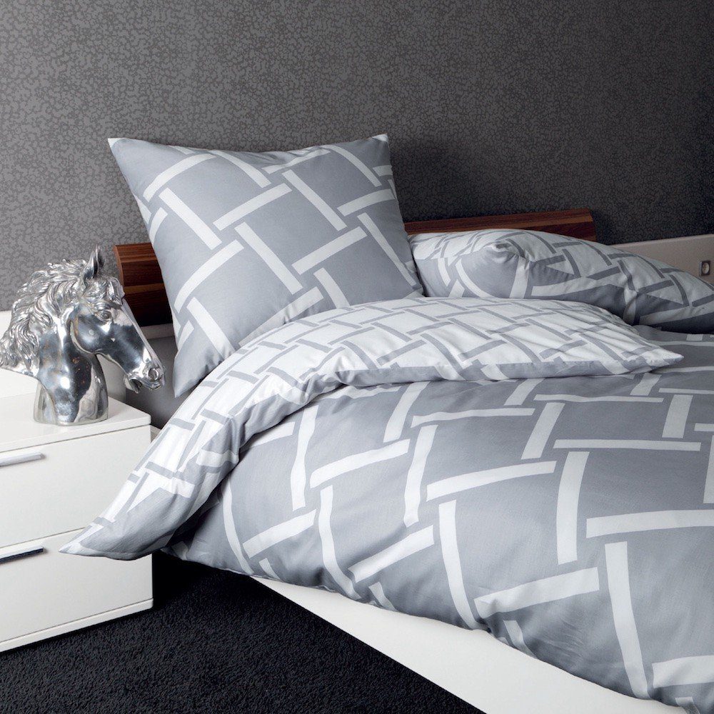 Janine Bettwäsche J.D. 8480 08 silber, günstig online kaufen