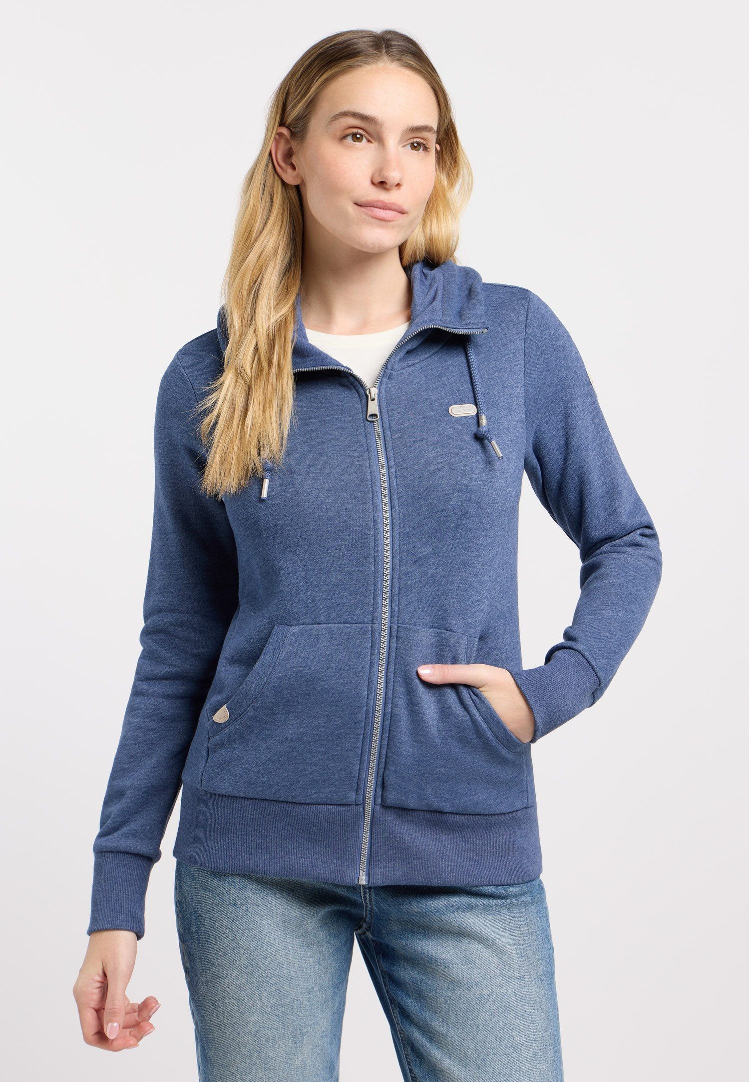 Ragwear Sweatjacke NESKIA ZIP A Bestseller aus elastischer Baumwollmischung, innen unbrushed