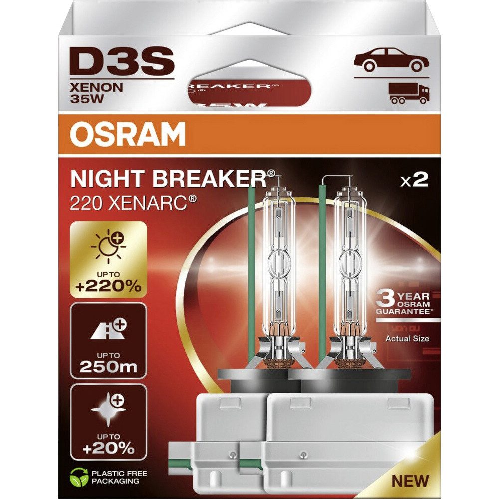Osram KFZ-Ersatzleuchte Osram Automotive 66340XN2-2HB Xenon Leuchtmittel XENARC NIGHT BREAKER®