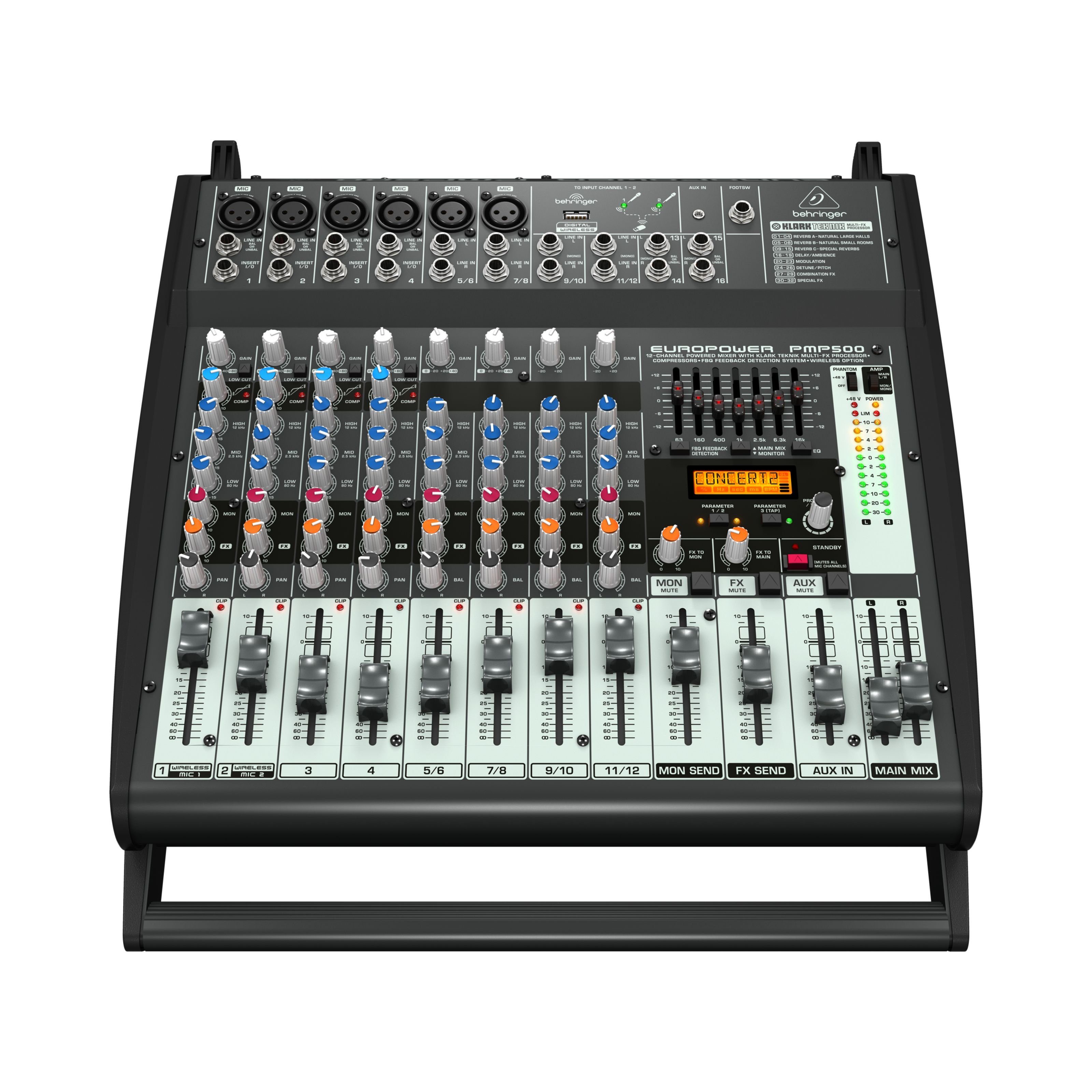 Behringer Mischverstärker (PMP500 EUROPOWER 500W 12-Channel Powermixer - Powermixer)