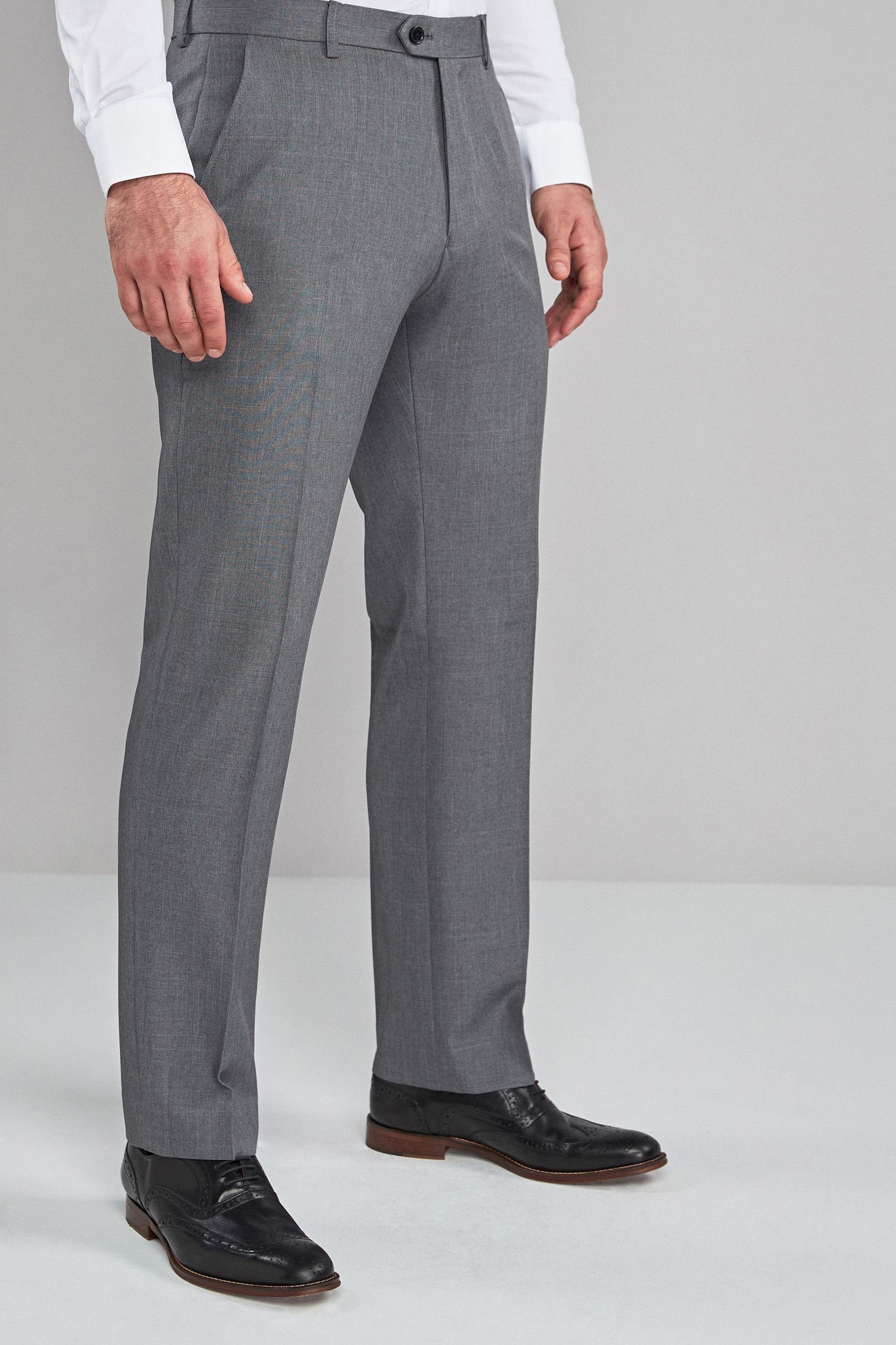 Next Stretch-Hose Hose mit schlichter Vorderseite, Maschinenwäsche (1-tlg) Light Grey