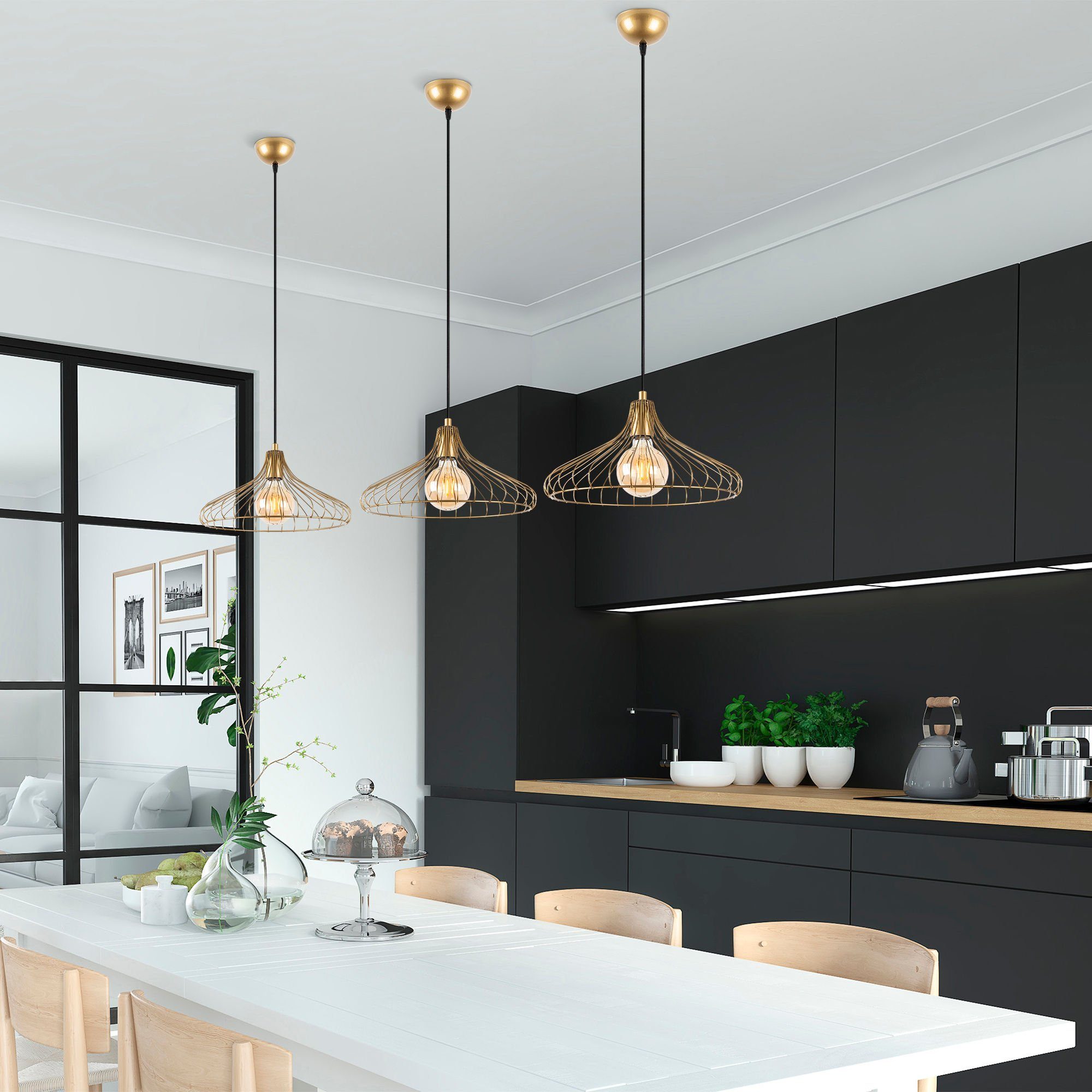 Kronleuchter METAL BODY,Size: 36 x 36 x 120 cm G1430