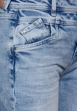STREET ONE Regular-fit-Jeans in Bleach-Waschung