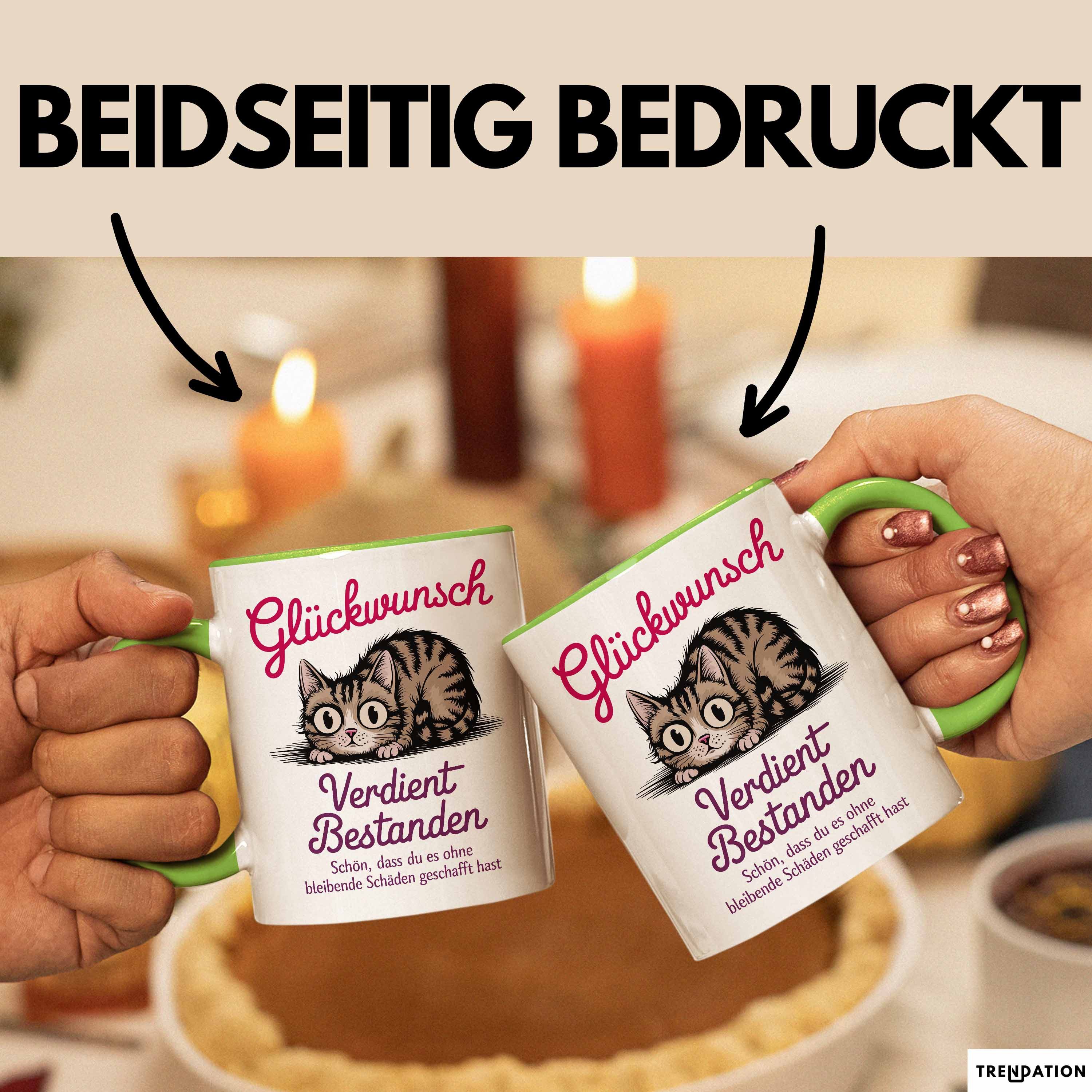 Trendation Tasse Schüler Abschluss Tasse Geschenk Lustige Geschenkidee Spruch Glückwuns, Keramik