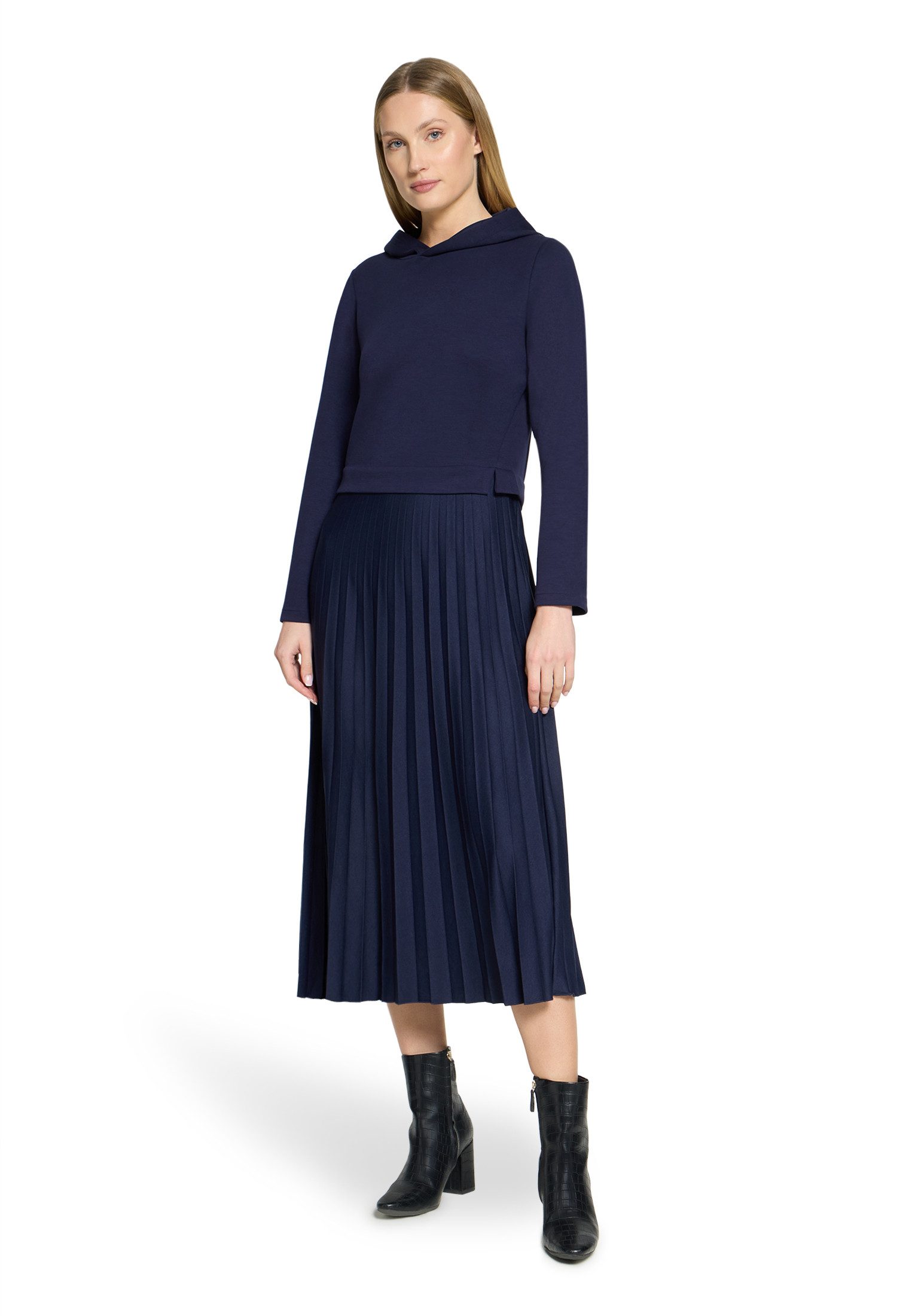 Cartoon Druckkleid Damen mit Kapuze