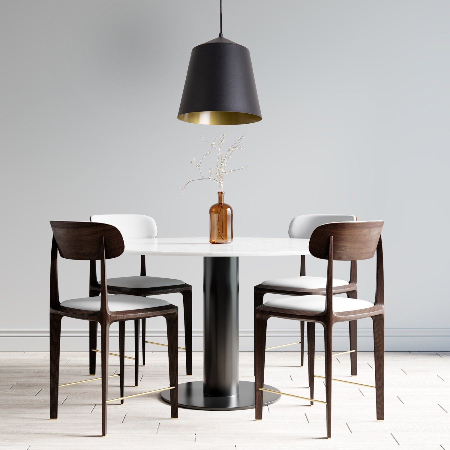 Paco Home Deckenleuchte Jackson, ohne Leuchtmittel, Wohnzimmer Esszimmer Pulverbeschichtet Industrial Design E27