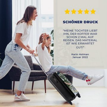 MuchoWow Handgepäckkoffer Kinder - Dschungel - Natur - Tiere - Pflanzen, 4 Rollen, Reisetasche mit rollen, Handgepäck für Ferien, Trolley, Reisekoffer