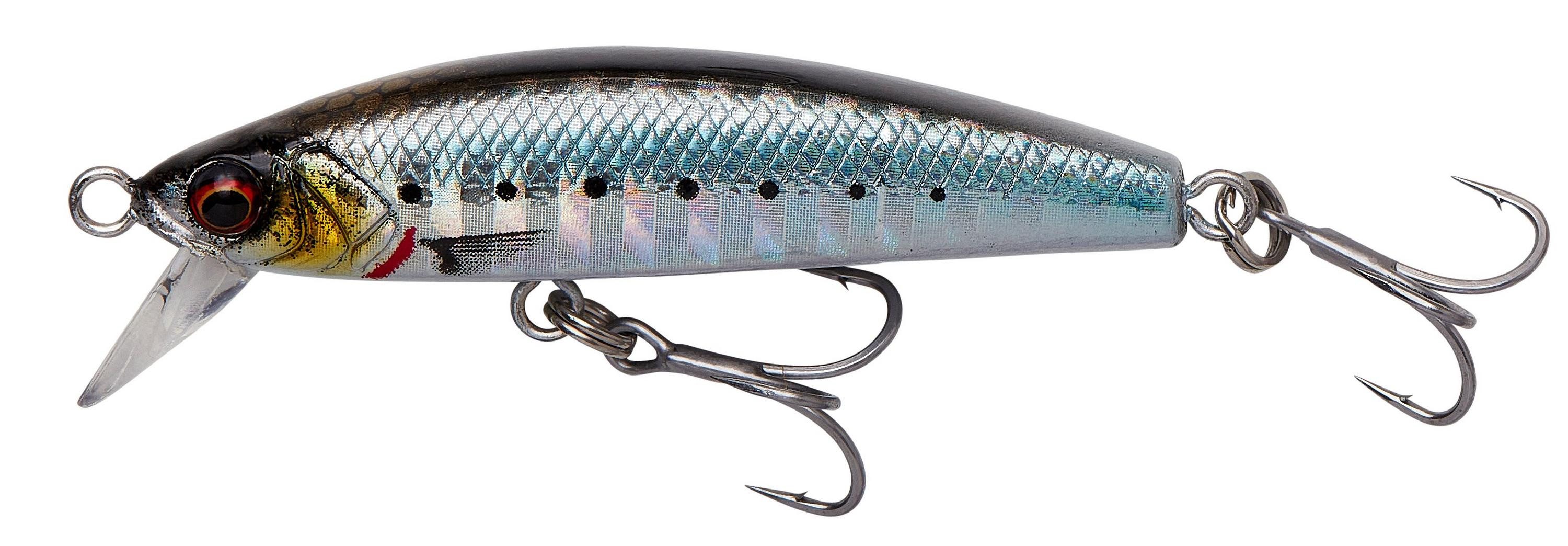 Savage Gear Kunstköder Wobbler Gravity Minnow 5cm - ver. Farben - Raubfisch Forelle Angeln, Auffällige Farben mit Geräuschkapsel