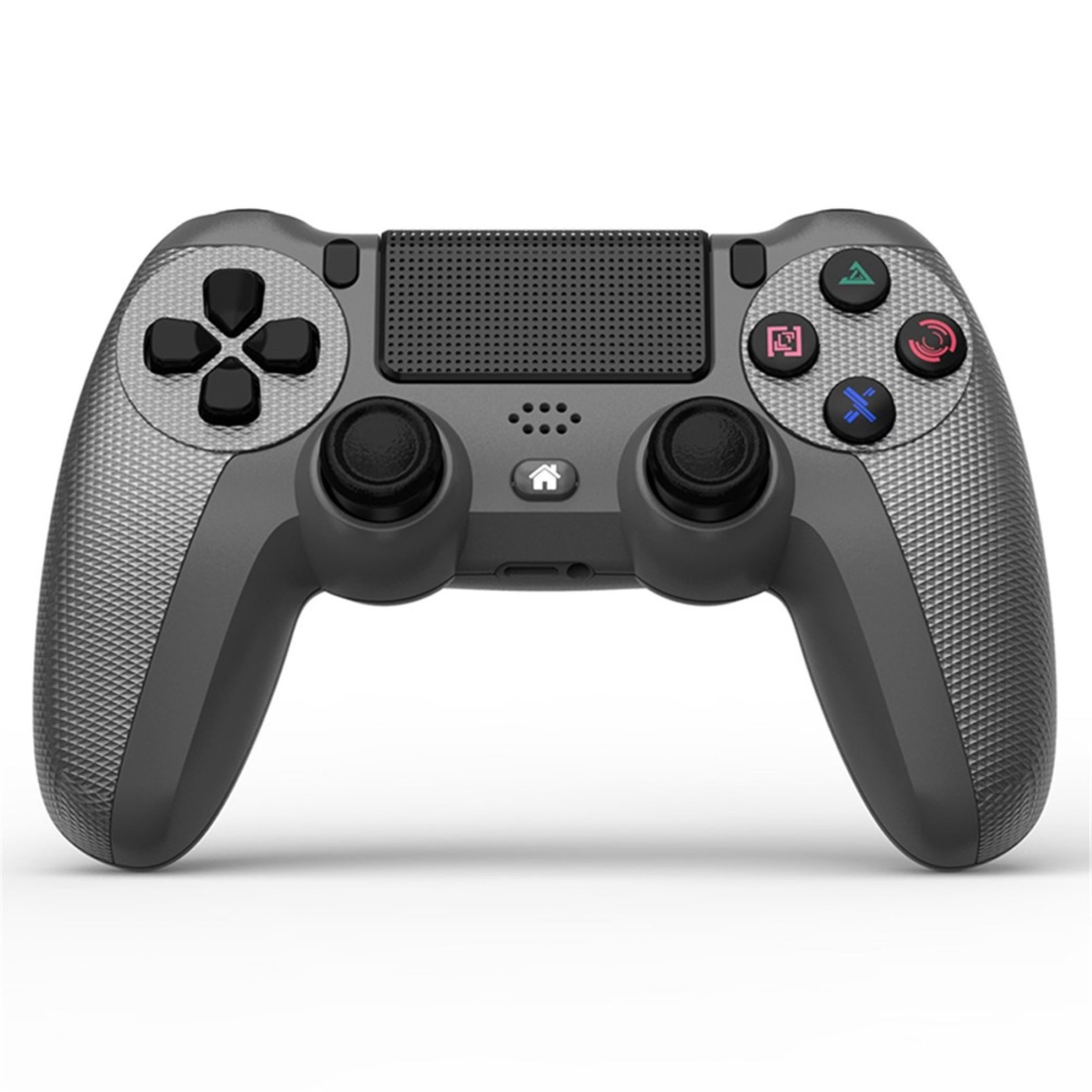 Wigento Wireless Gaming Controller für PS4 Lichtleiste 6-Achsen Vibration PlayStation 4-Controller (Bluetooth, 6 Achsen Steuerung, Vibrationsfunktion)