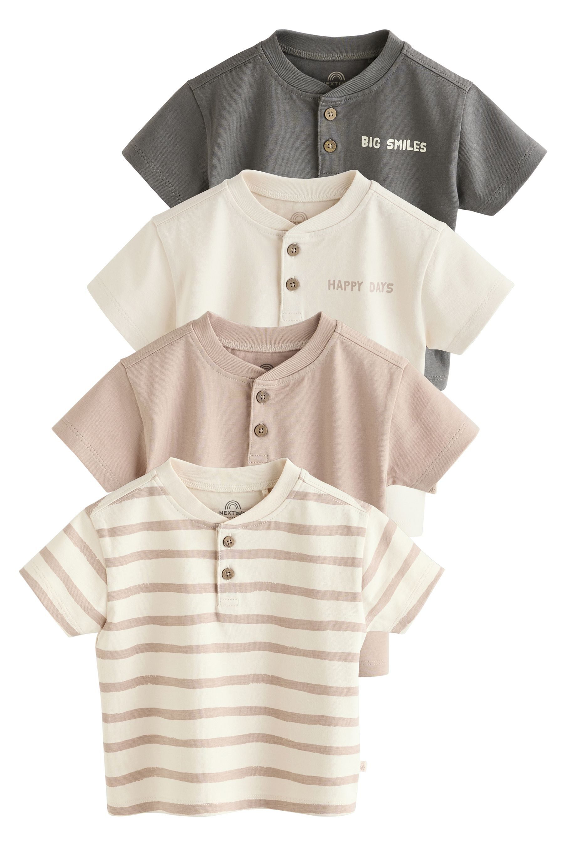 T-Shirt 4er-Pack Baby Kurzarm-T-Shirts aus