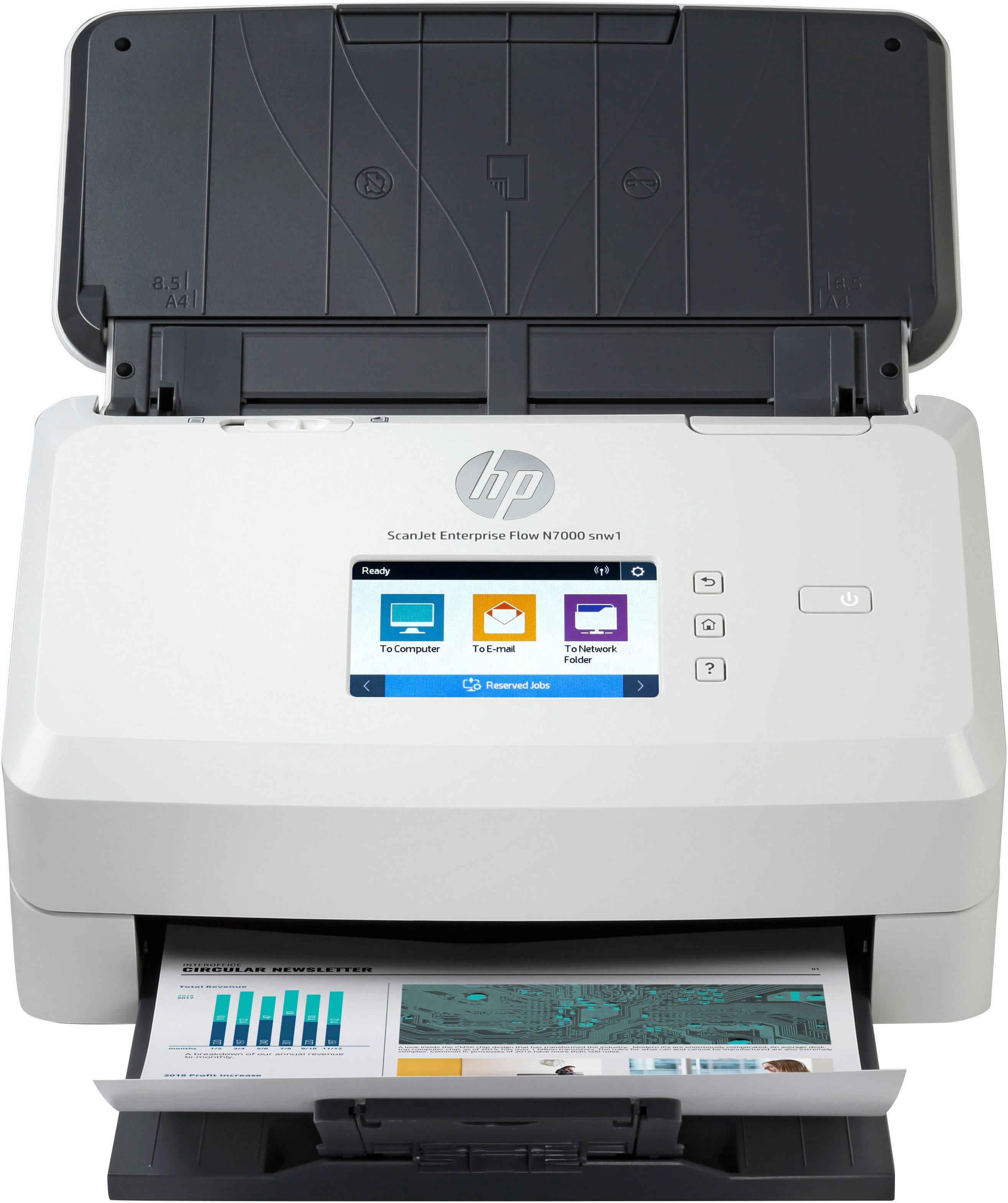 HP ScanJet Ent Flow N7000 snw1 Scanner, (LAN (Ethernet), WLAN (Wi-Fi), Wi-Fi Direct)