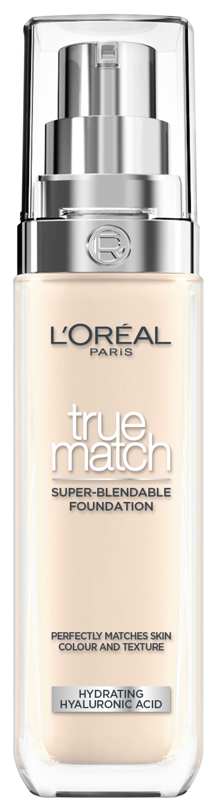 L'ORÉAL PARIS Foundation TRUE MATCH FOUNDATION, lässt sich mühelos verblenden, ohne sichtbare Ränder zu hinterlassen