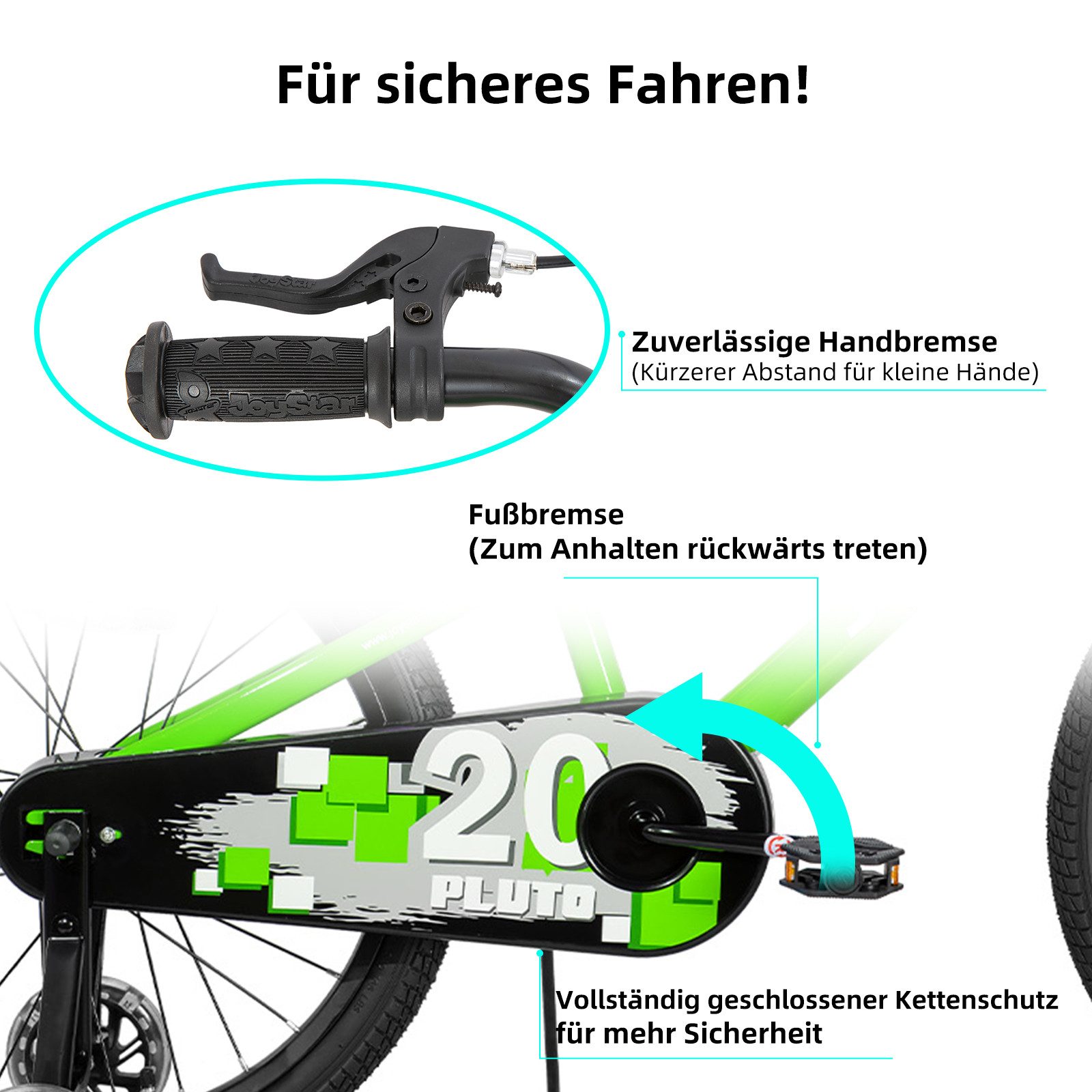 JOYSTAR Kinderfahrrad 12/14 /16/18/20 Zoll fahrrad für Jungen und Mädchen 3-12 Jahre, Mit Korb, Stützrädern, Fahrradklingel, Flaschenhalter, Kettenabdeckung