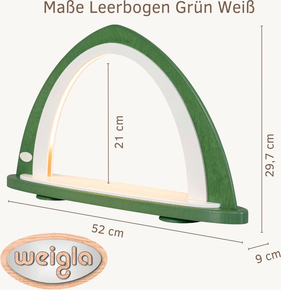 Weigla LED Schwibbogen Weihnachtsdeko, Made in Germany (1-tlg), Leerbogen zum Selbstbestücken