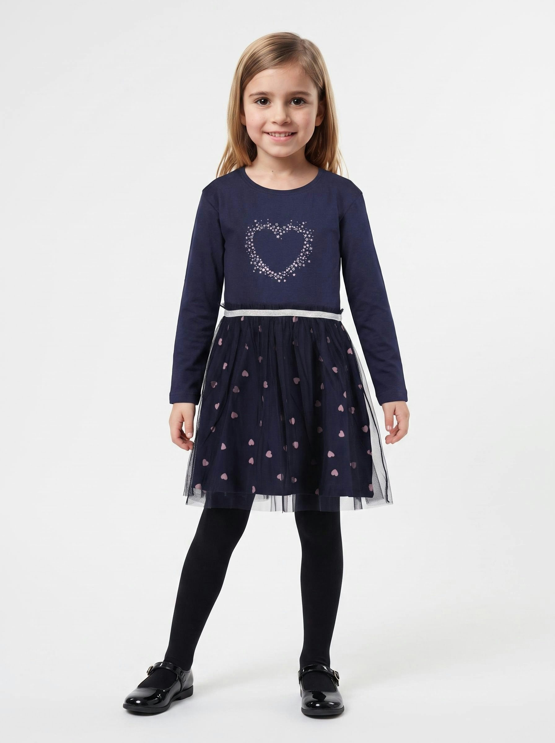 Blue Seven Sweatkleid mit aufgesetztem Tüllrock