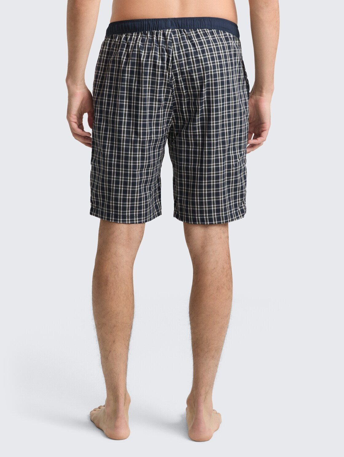 TOM TAILOR Pyjamahose Unterwäsche Pyjama-Shorts aus Baumwolle mit Karomuster