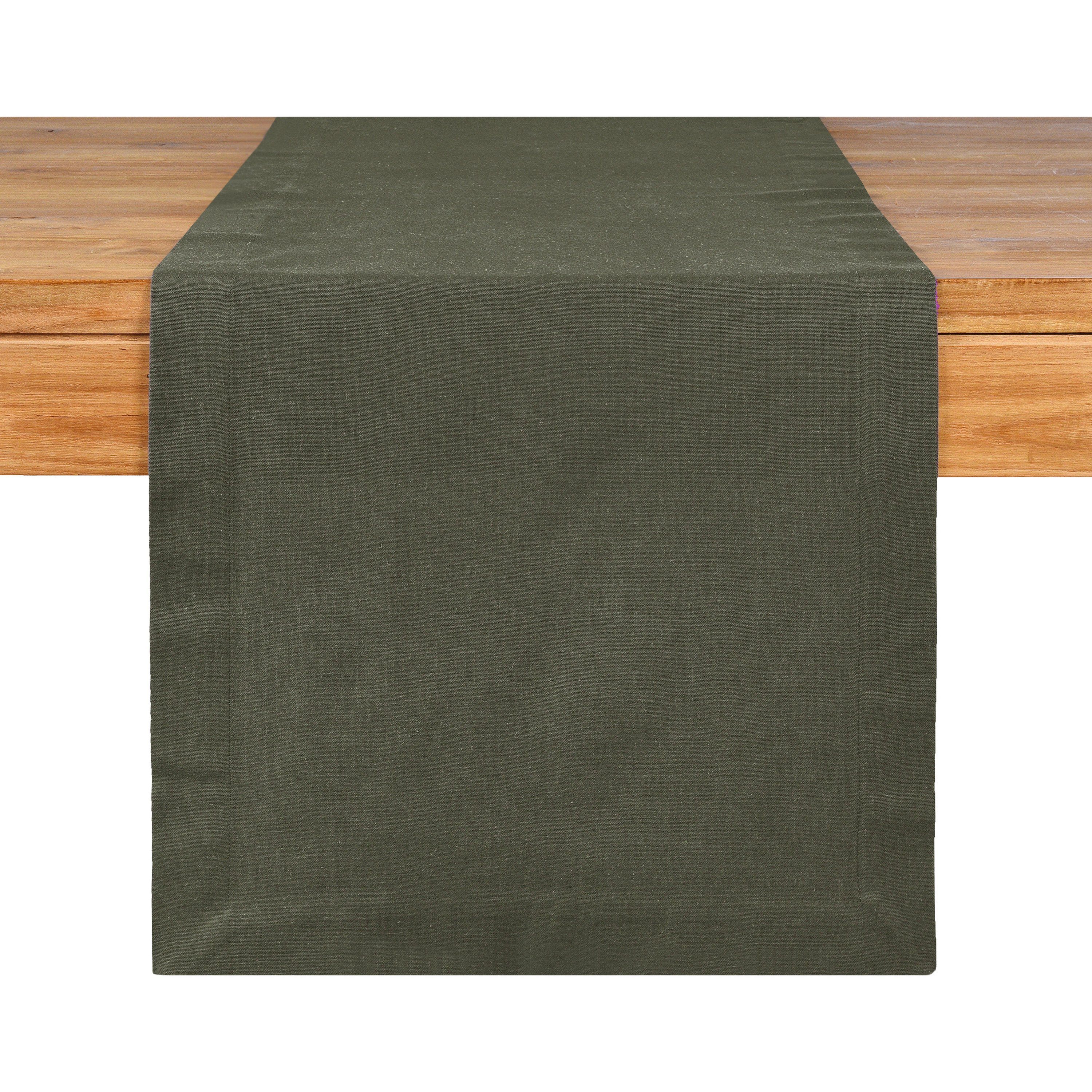 (Packung, Cotton L Baumwolle, Grün Tischläufer), Zentimeter, Polyester, Recycled Tischläufer B 150 Tischdecke Zentimeter 40 aus Depot 1