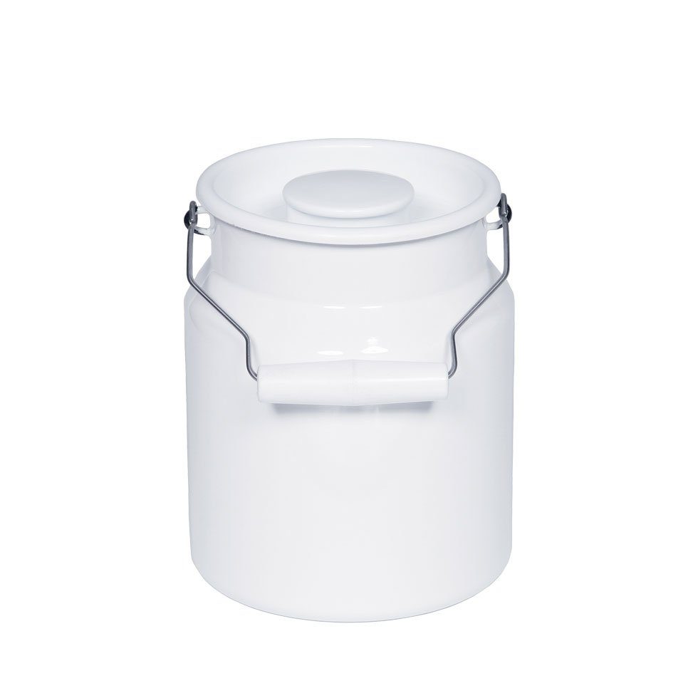 Riess Vorratsdose Classic Weiss, Emaille, Classic Weiß Tragkanne 2,0 L - Emaille