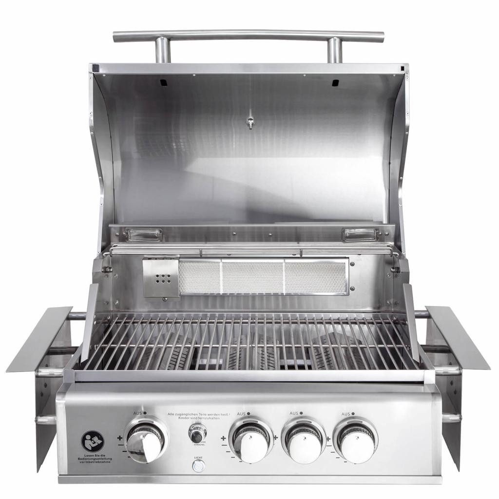 All Grill Gasgrill Allgrill TOP LINE Gasgrill CHEF M, Air System, Edelstahl, Backburner, 3 Brenner