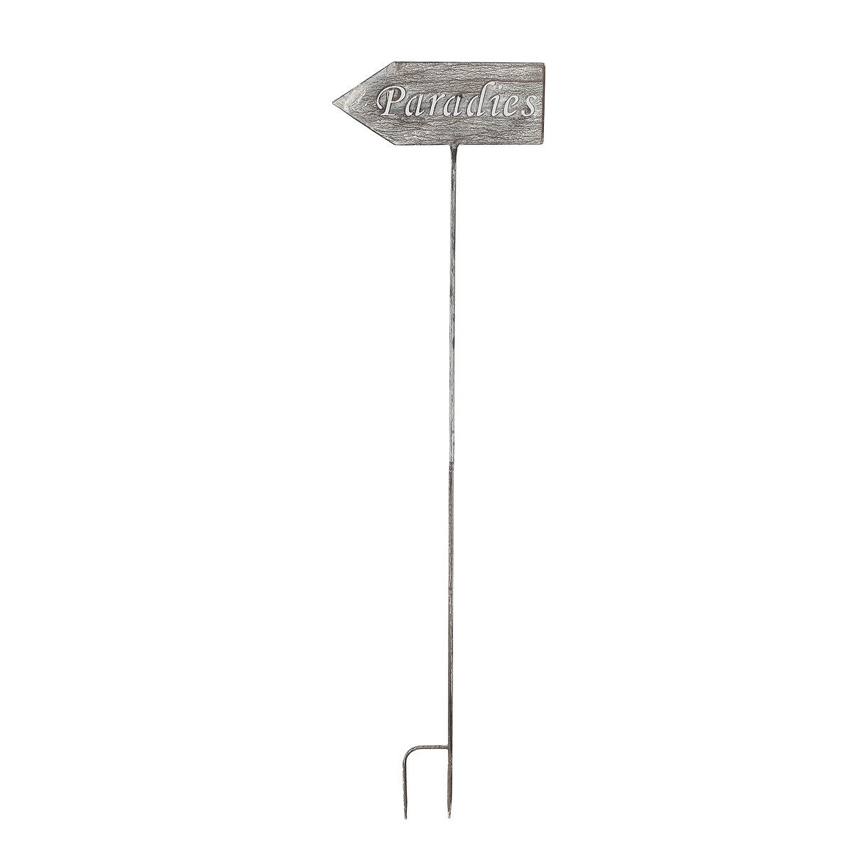 Ambiente Haus Gartenstecker Paradies (H) 122cm (1-St) Stecker für den Garten mit Schriftzug