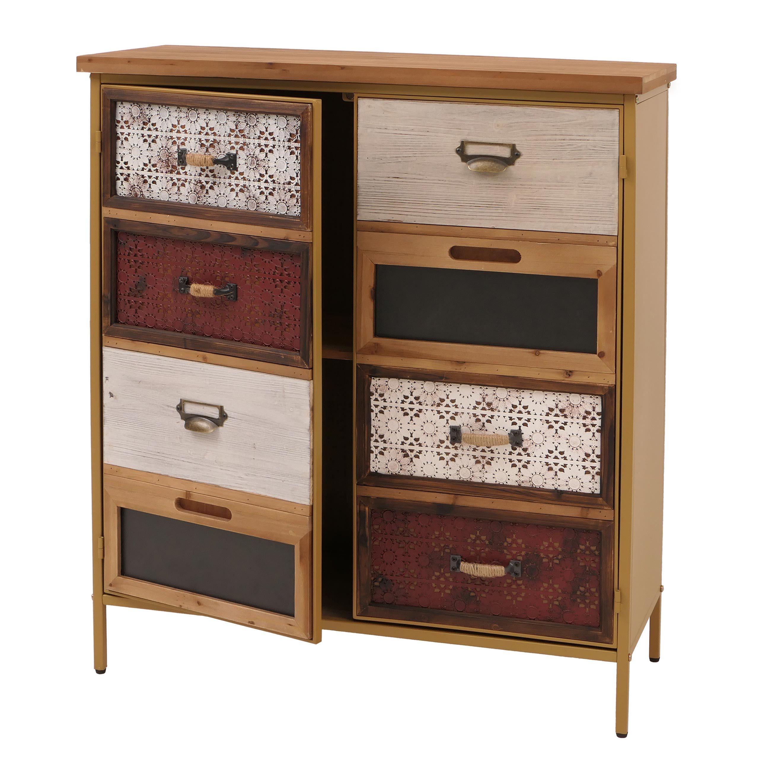 MCW Apothekerschrank MCW-O79-RB Stabiles Gestell aus Eisen