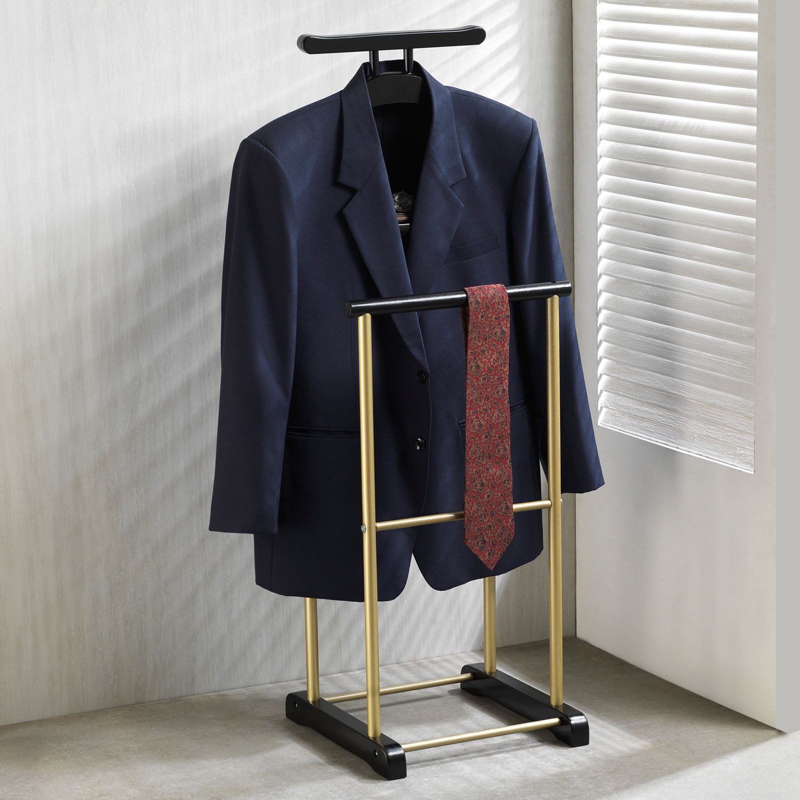 CARO-Möbel Herrendiener MEDINA, Kleiderablage mit Hosenbügel Kleiderständer günstig online kaufen