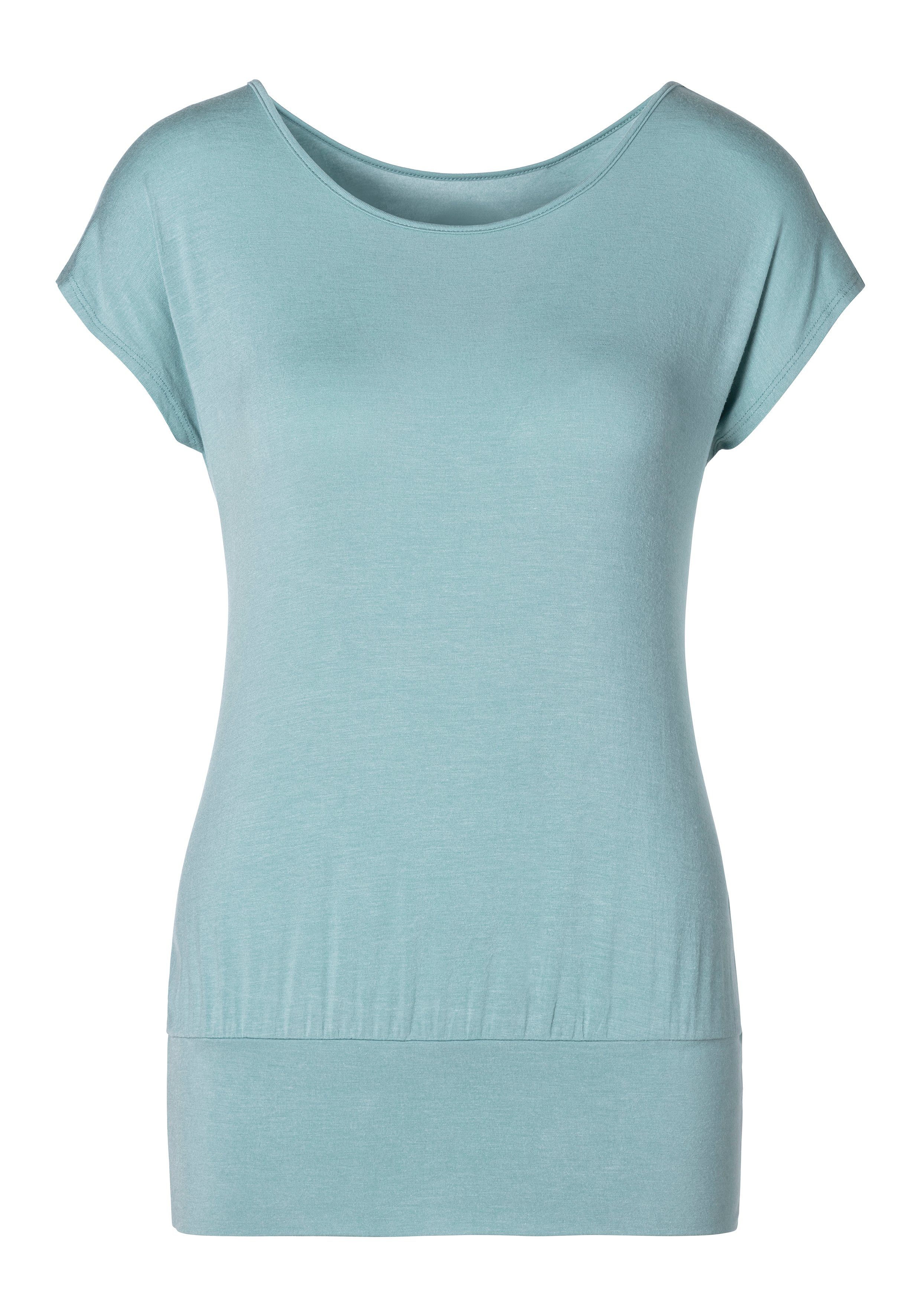 LASCANA Longshirt mit breitem Bund aus weichem Viskose-Stretch günstig online kaufen