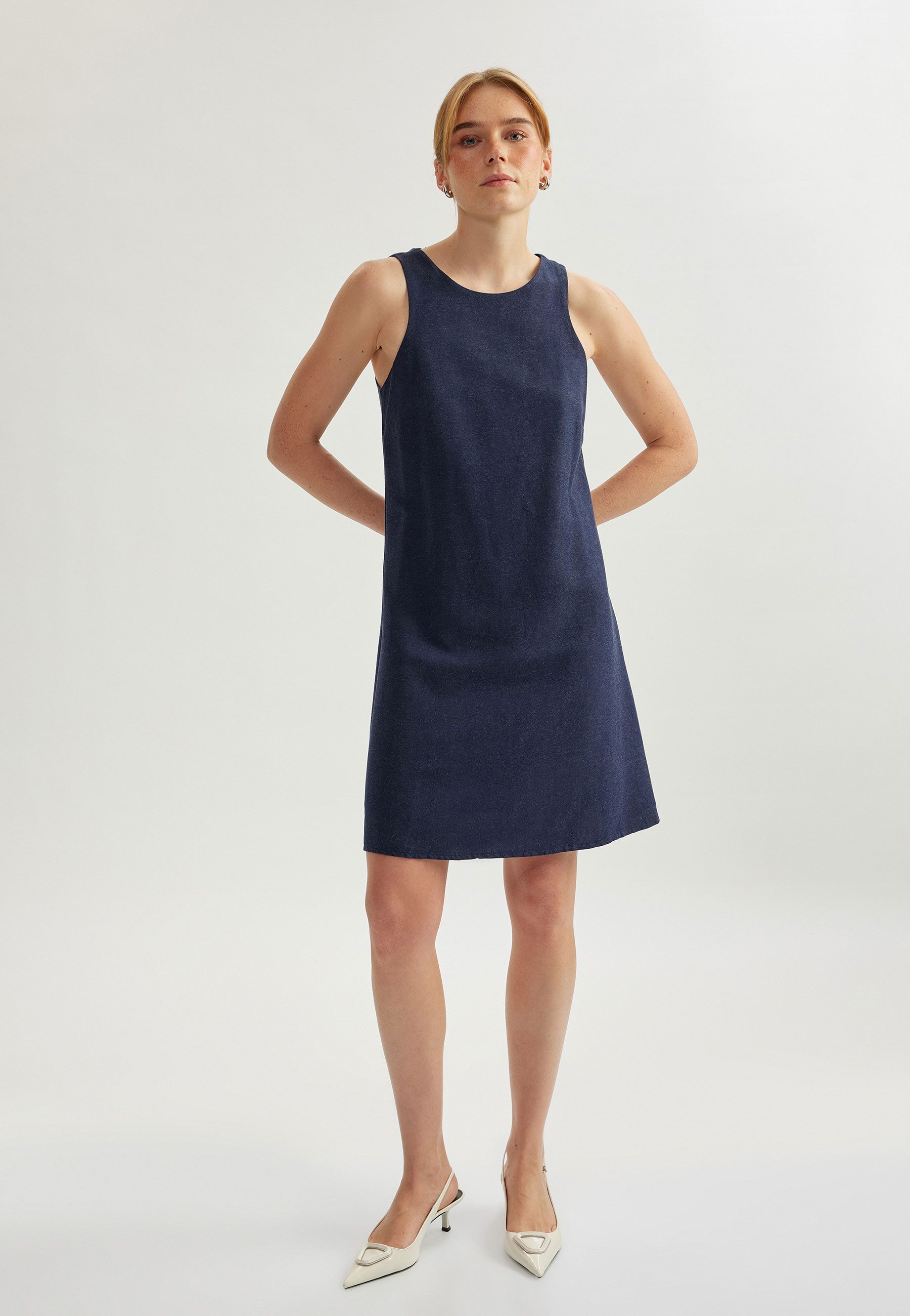 A-Linien-Kleid Mini Länge A Form A-Linien-Kleid
