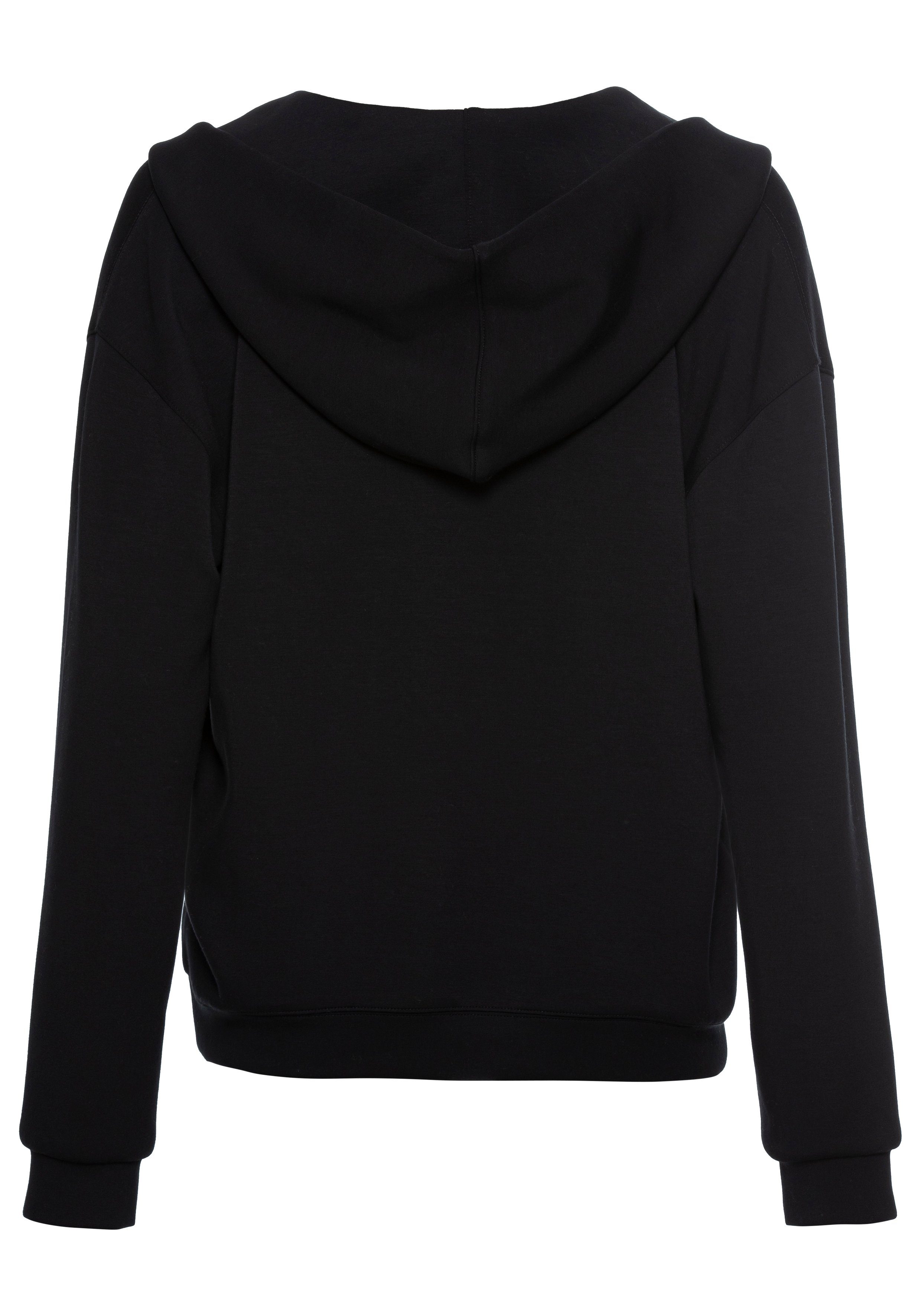 French Connection Hoodie mit V-Ausschnitt und breitem Kragen, Loungewear