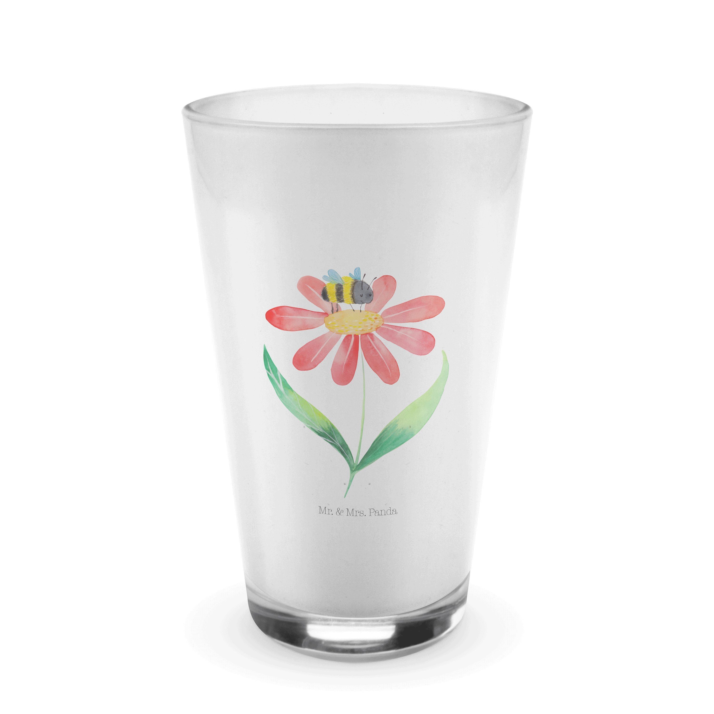 Glas Hummel Blume - Transparent - Geschenk, lustige Sprüche, Latte Macchia