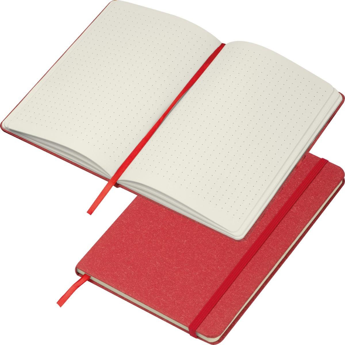 Macma Notizbuch Notizbuch / DIN A5 / mit Kartonumschlag und gepunkteten Seiten / Farbe