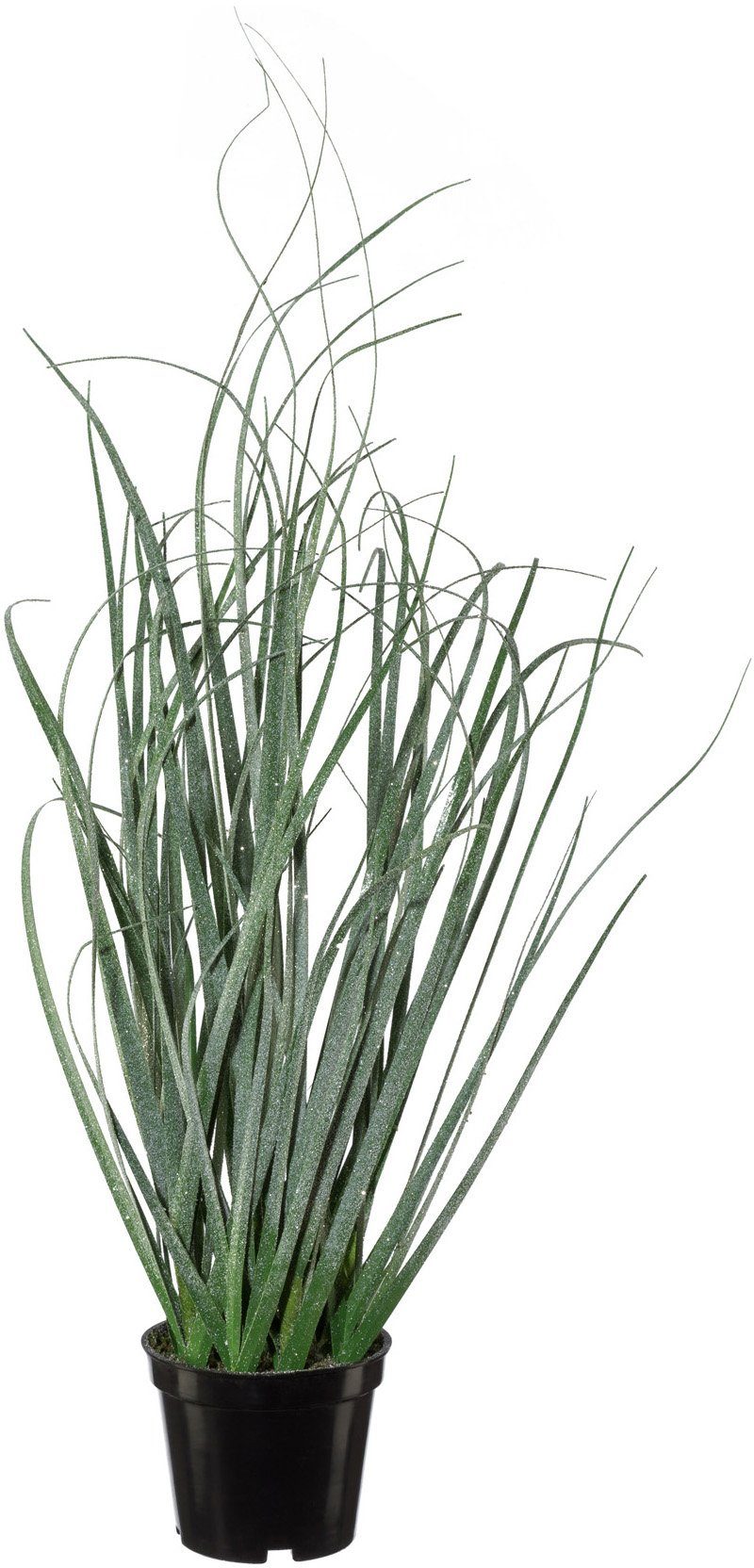 Höhe 2er-Set im Optik, Weihnachtsdeko geeister Winterliche Kunstpflanze mit cm, Grasbusch, green, 42 Creativ