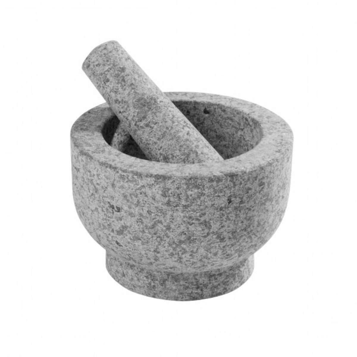 axentia Mörser Granit-Mörser mit Stößel ø15 cm, (2-tlg), Vielseitig einsetzbar, ideal für Küche & Kräutergarten