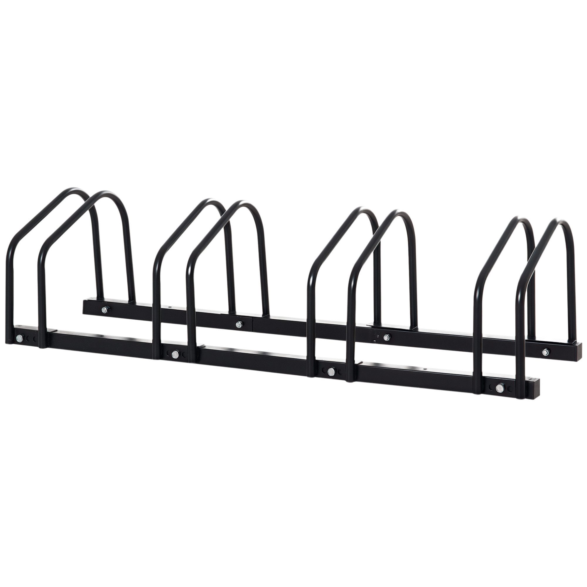 HOMCOM Fahrradständer Aufstellständer Fahrrad Ständer, Schwarz (1-St)
