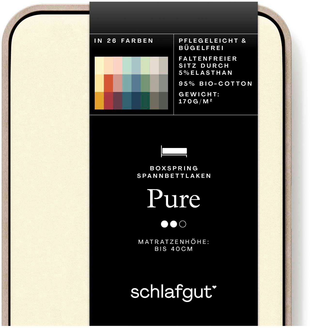 Schlafgut Spannbettlaken PURE BOXSPRING in Gr. günstig online kaufen