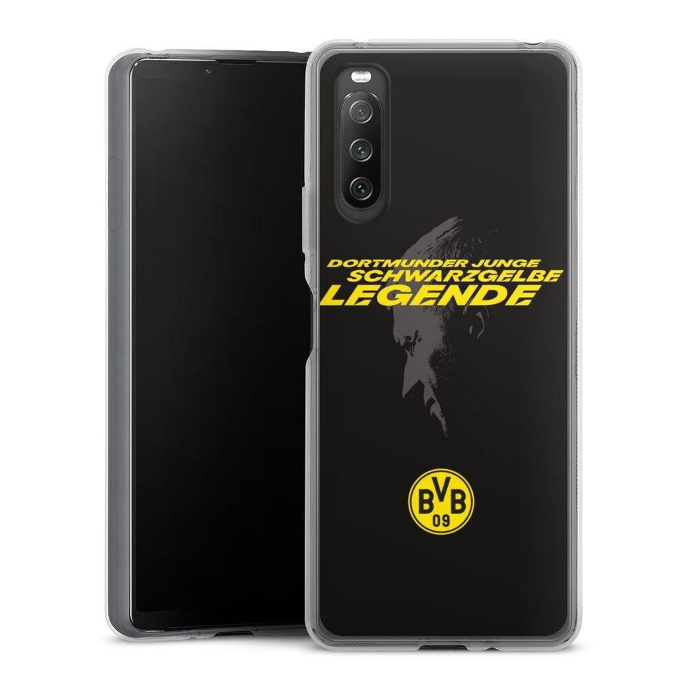 DeinDesign Handyhülle Marco Reus Borussia Dortmund BVB Danke Marco Schwarzgelbe Legende, Sony Xperia 10 IV Silikon Hülle Bumper Case Handy Schutzhülle